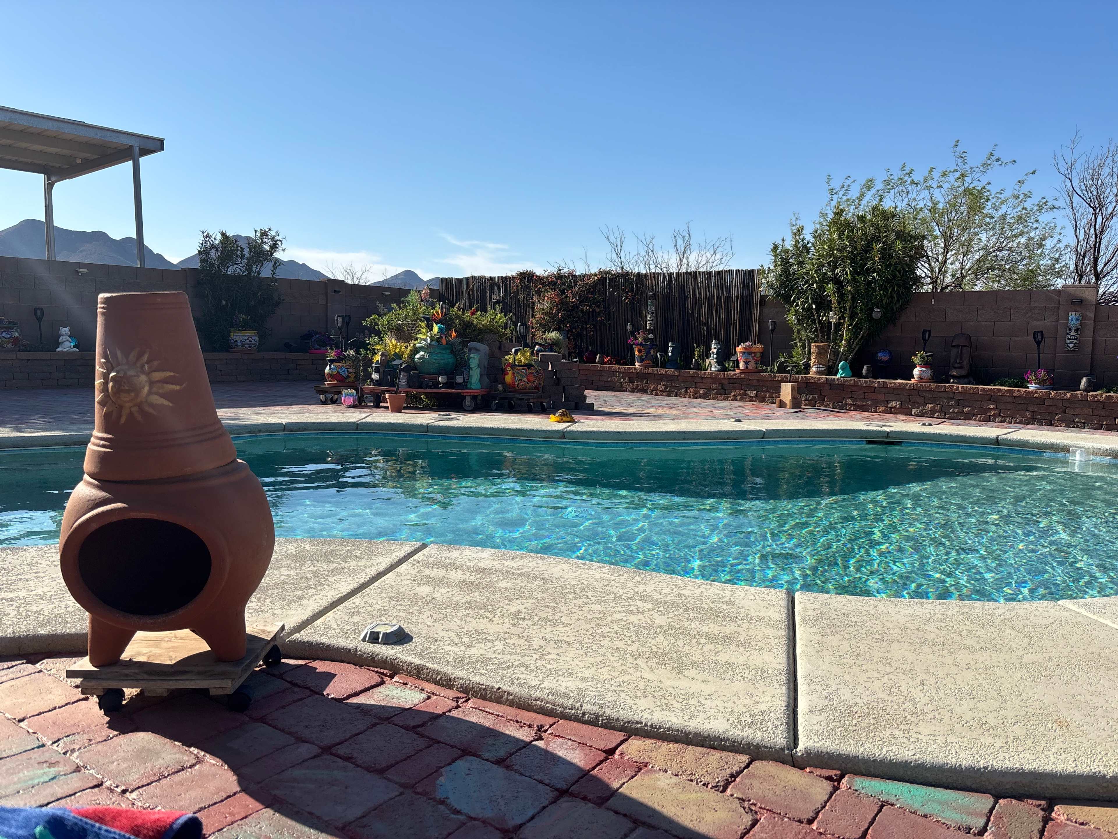 Pool is not heated but felt good