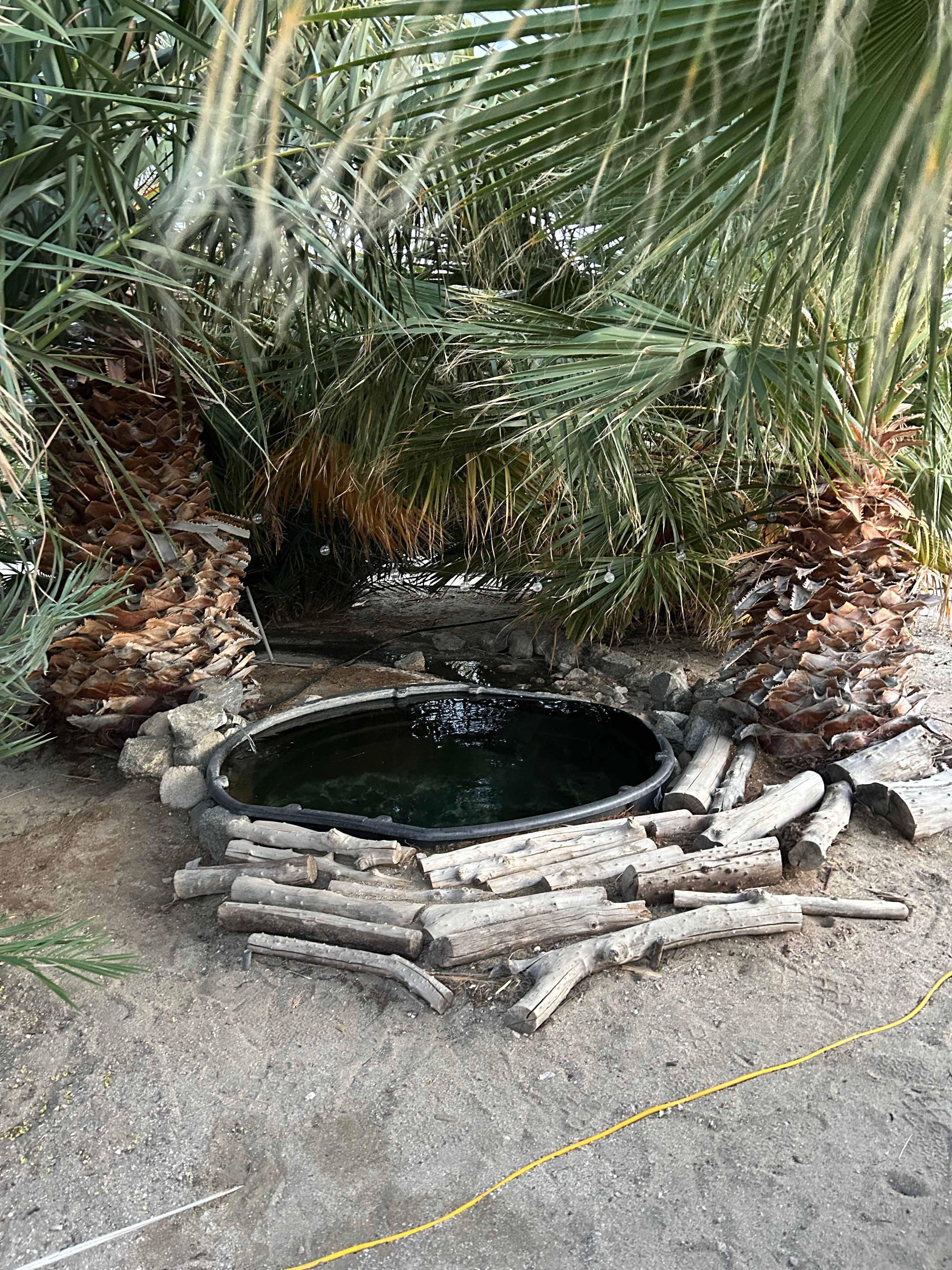 The cooler pool- which I would have used if it hadn’t turned so cold!