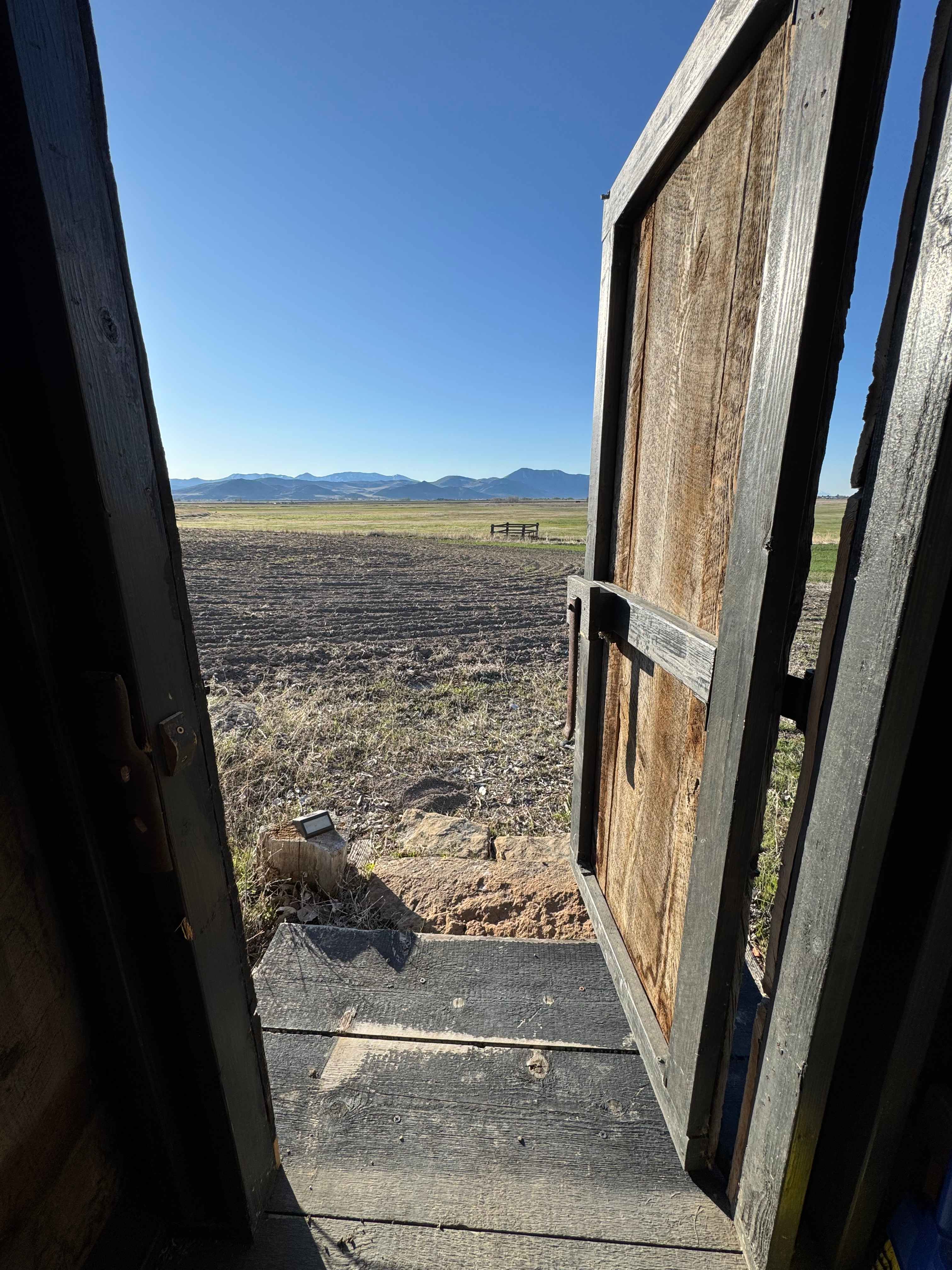 View from the outhouse