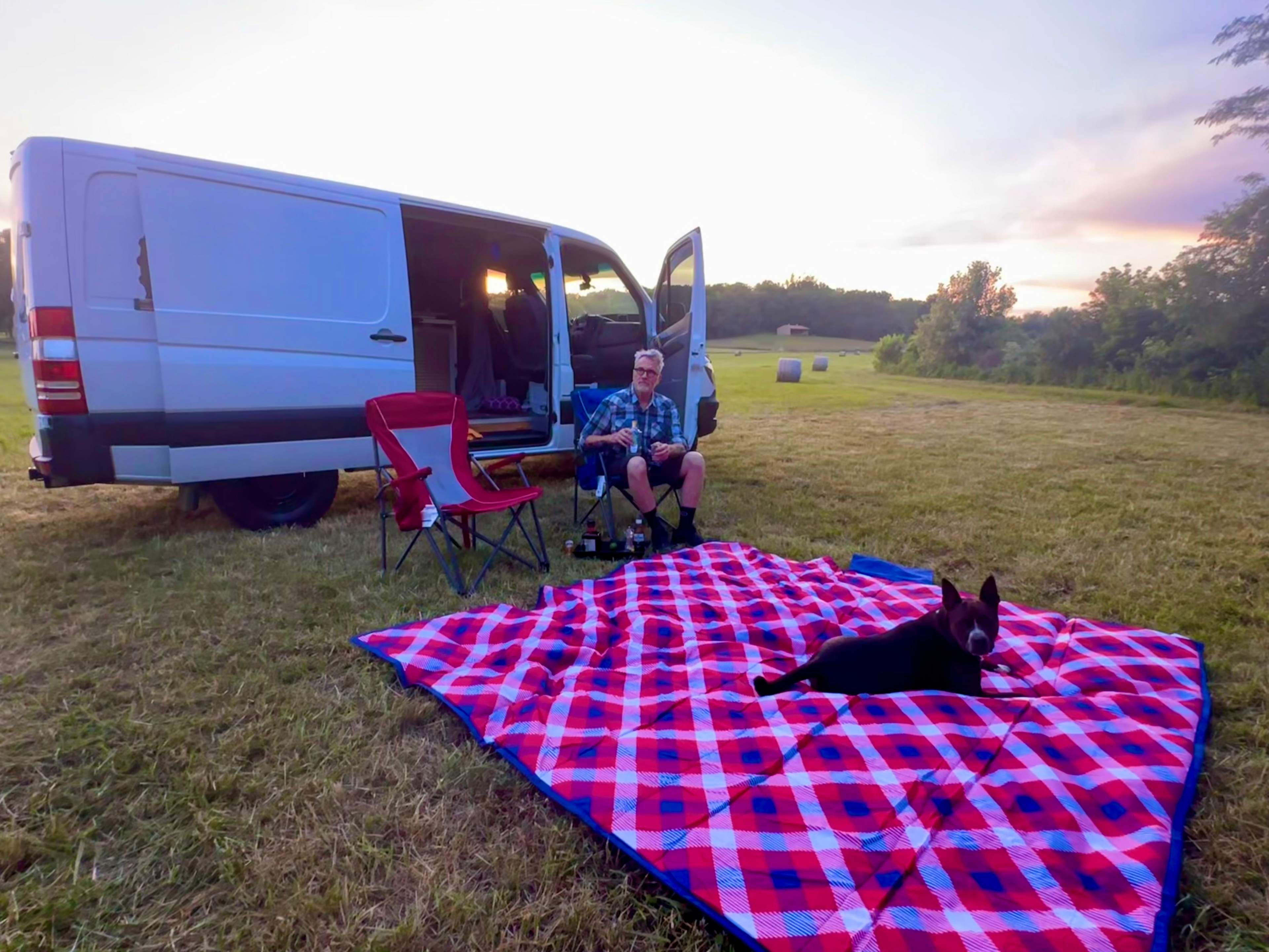 Camp sites have fire rings and picnic tables. No water or restrooms at this time. Pets are allowed but must be leashed.