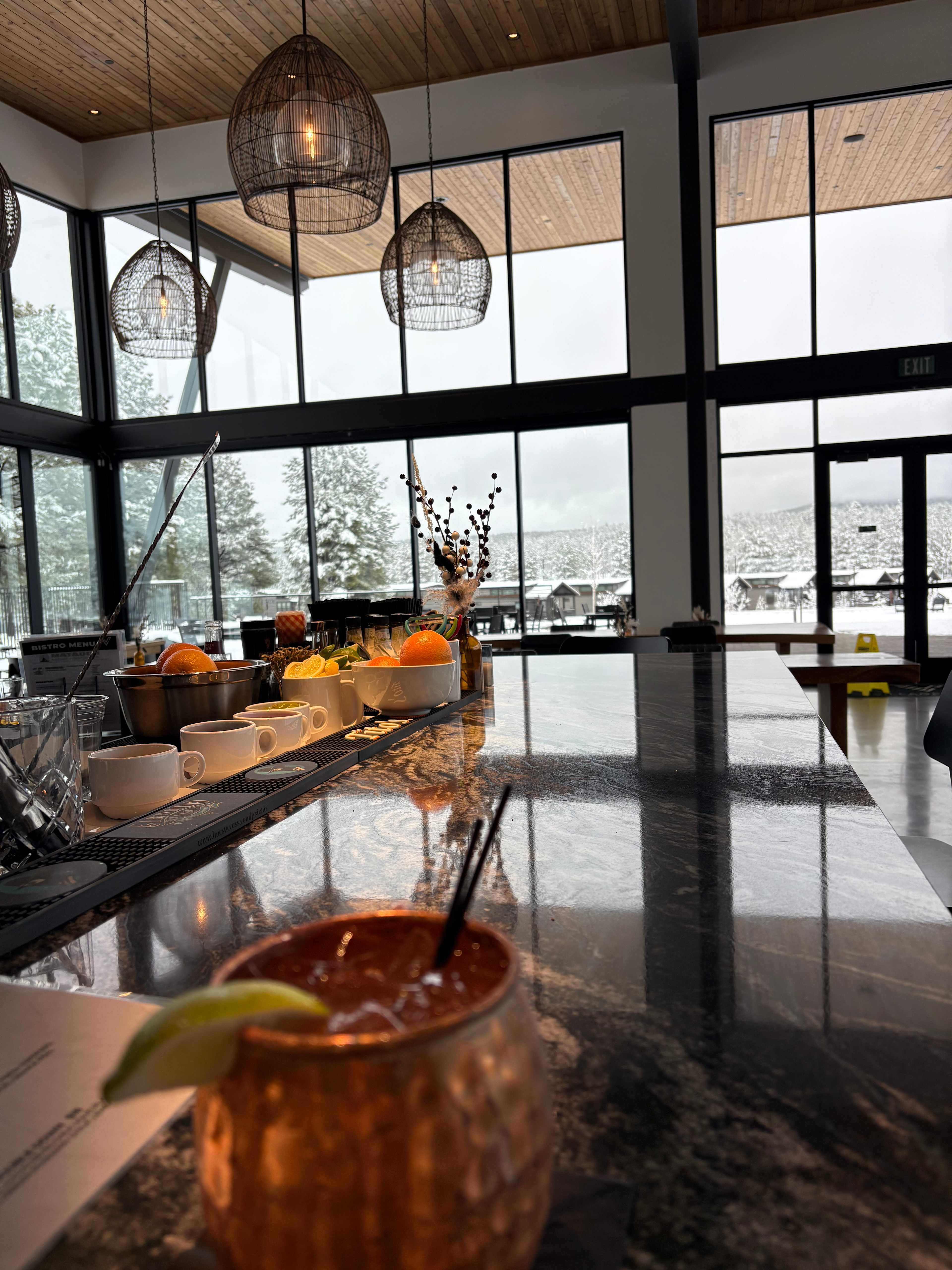 Bar at the clubhouse