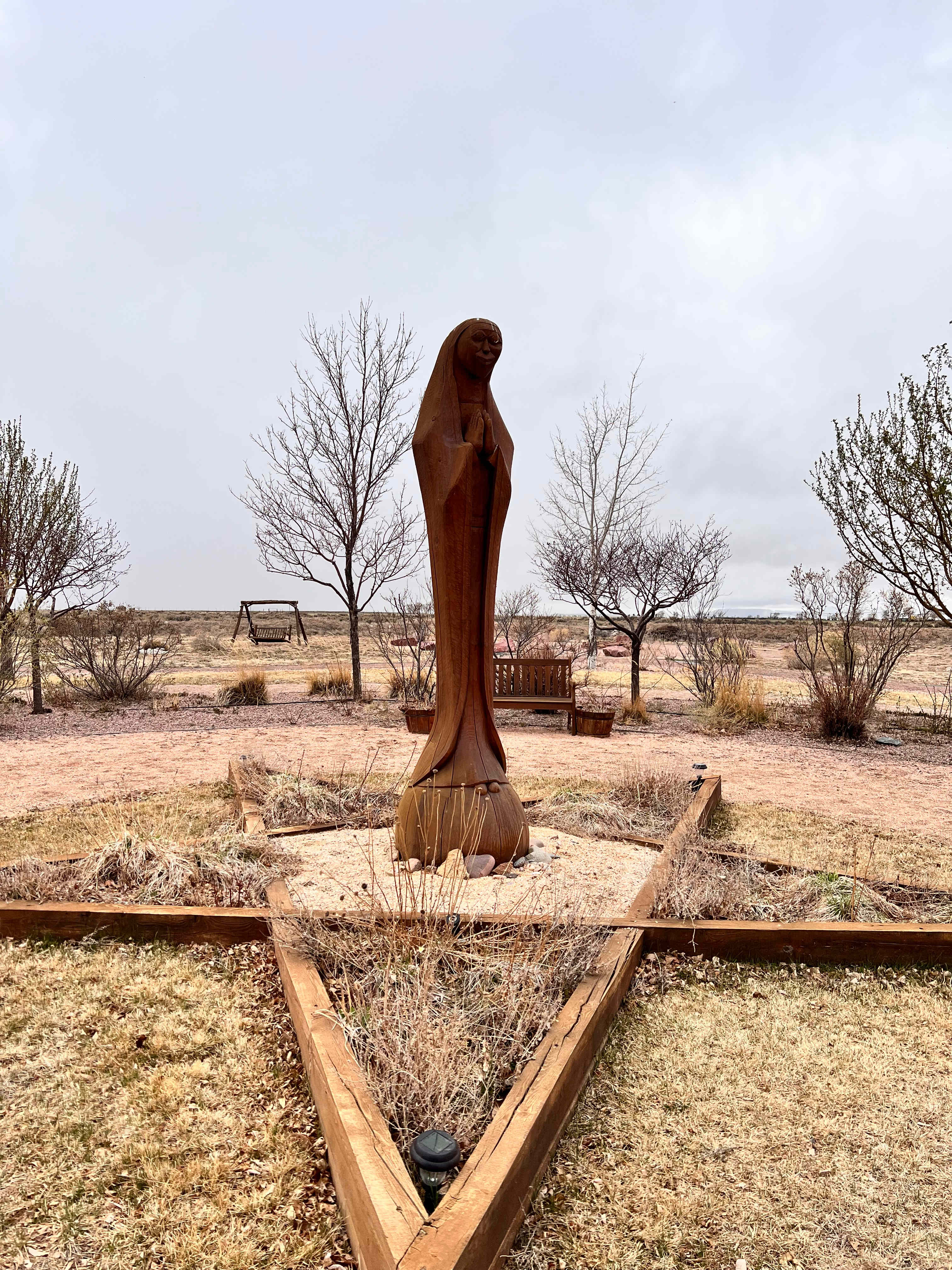 The statue of Mother Mary 