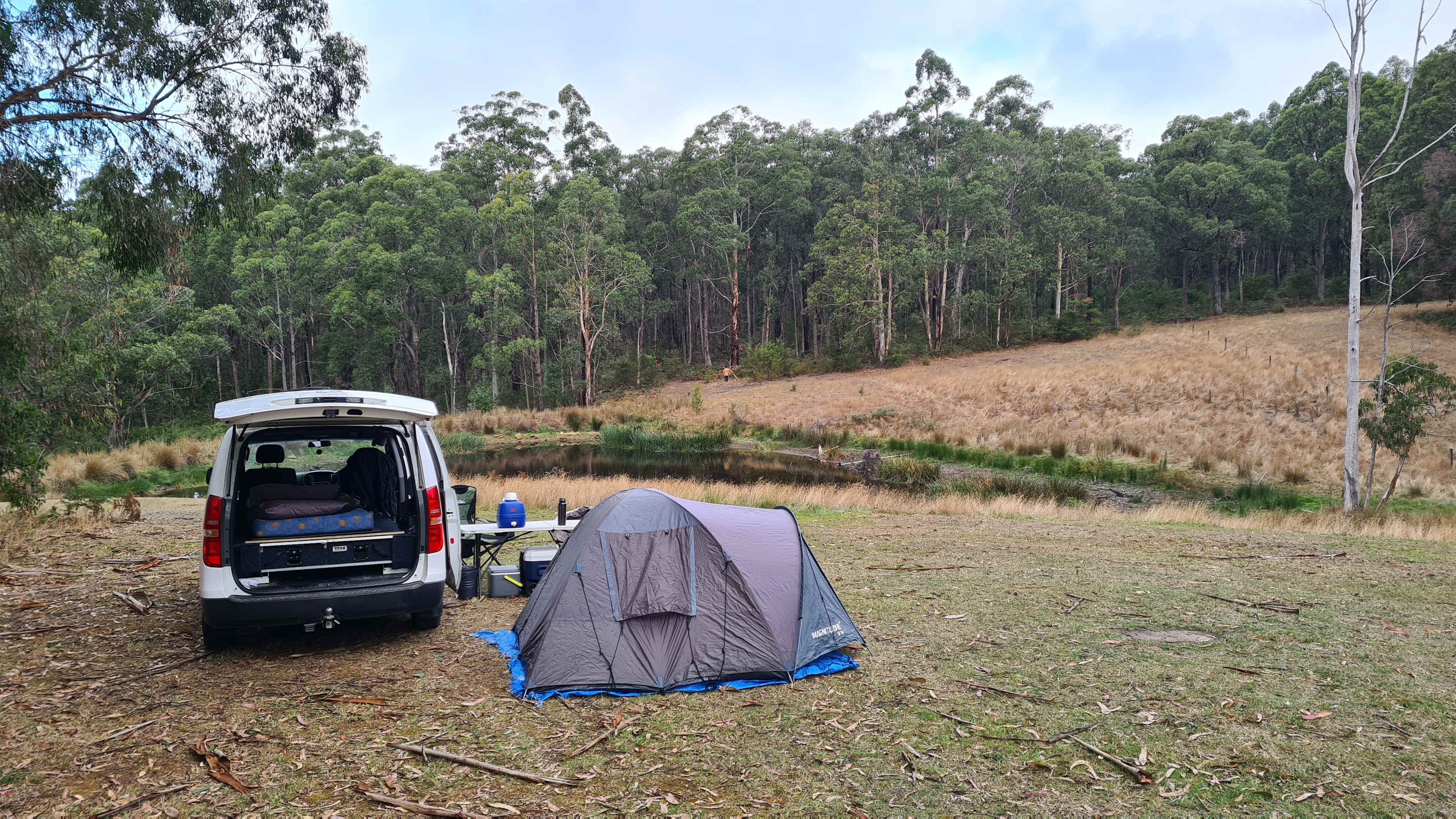 Campsite 2 with the lake view