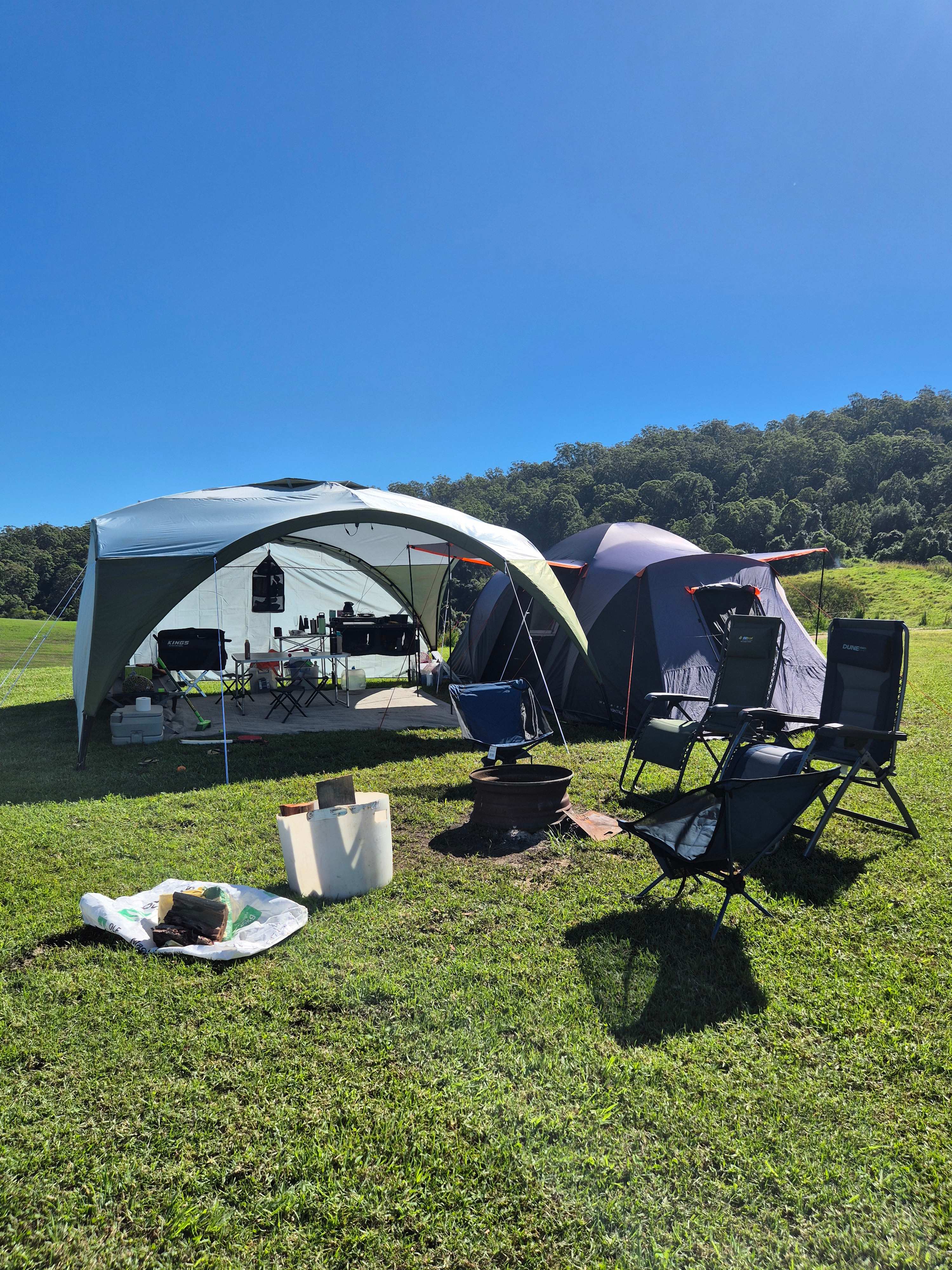 Set up at Middle Ridge