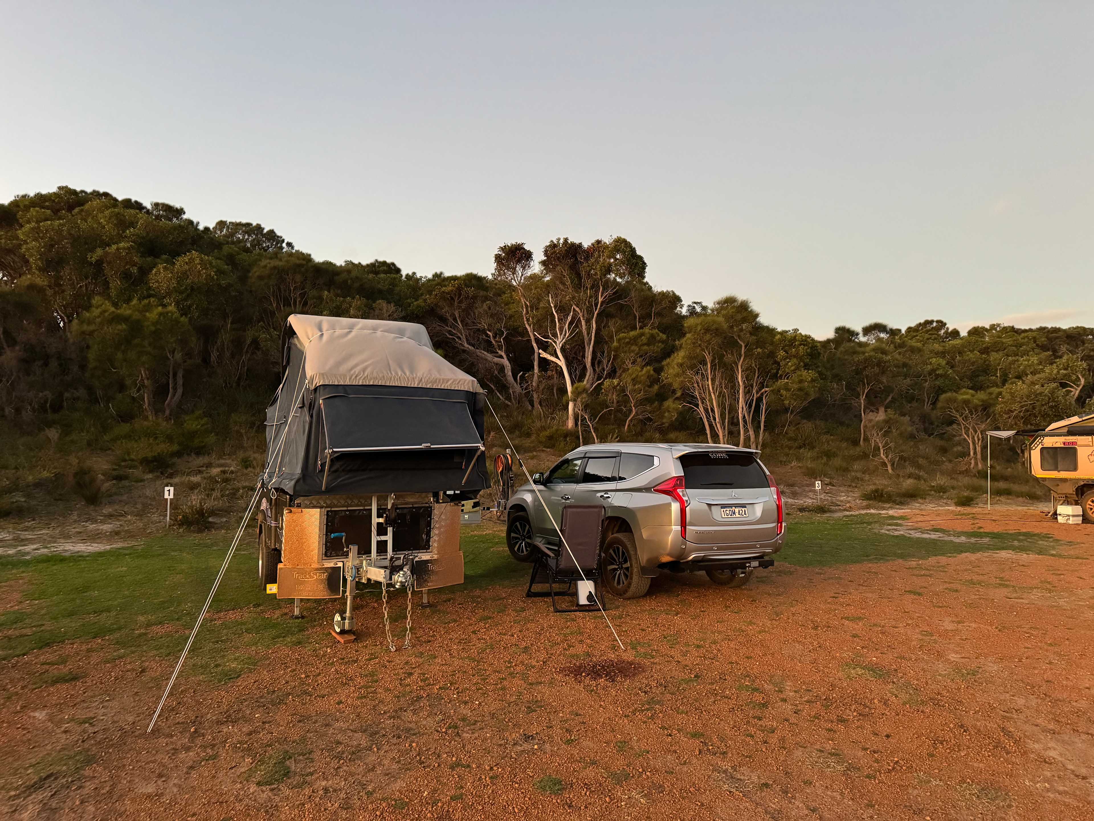 Powered site #1, shower & toilet about 20m away
