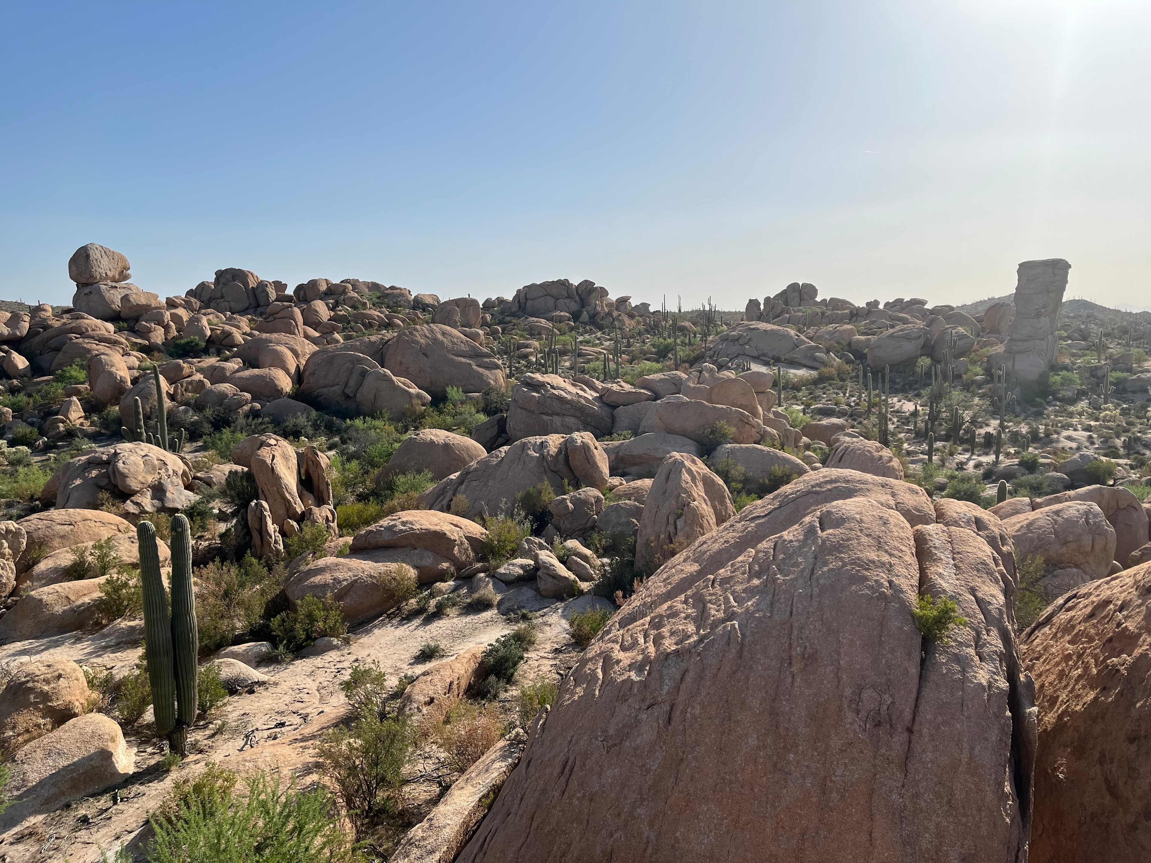 Cool view atop a boulder about 3 minutes away from the cabin