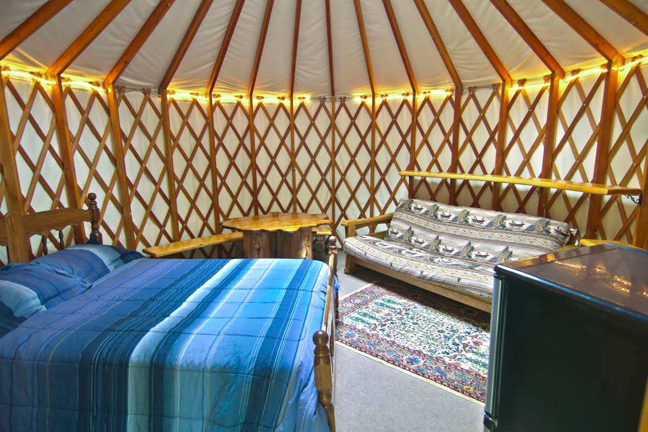 Gorgeous Camping Yurt Rental with Stargazing Skylight in Wisconsin