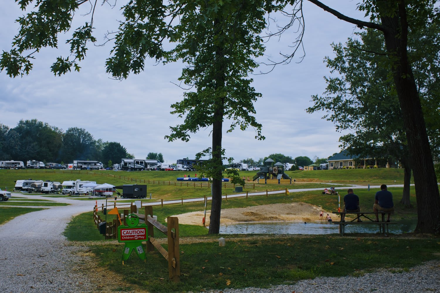Campbell Cove Campground by Lake Logan in the Hocking Hills