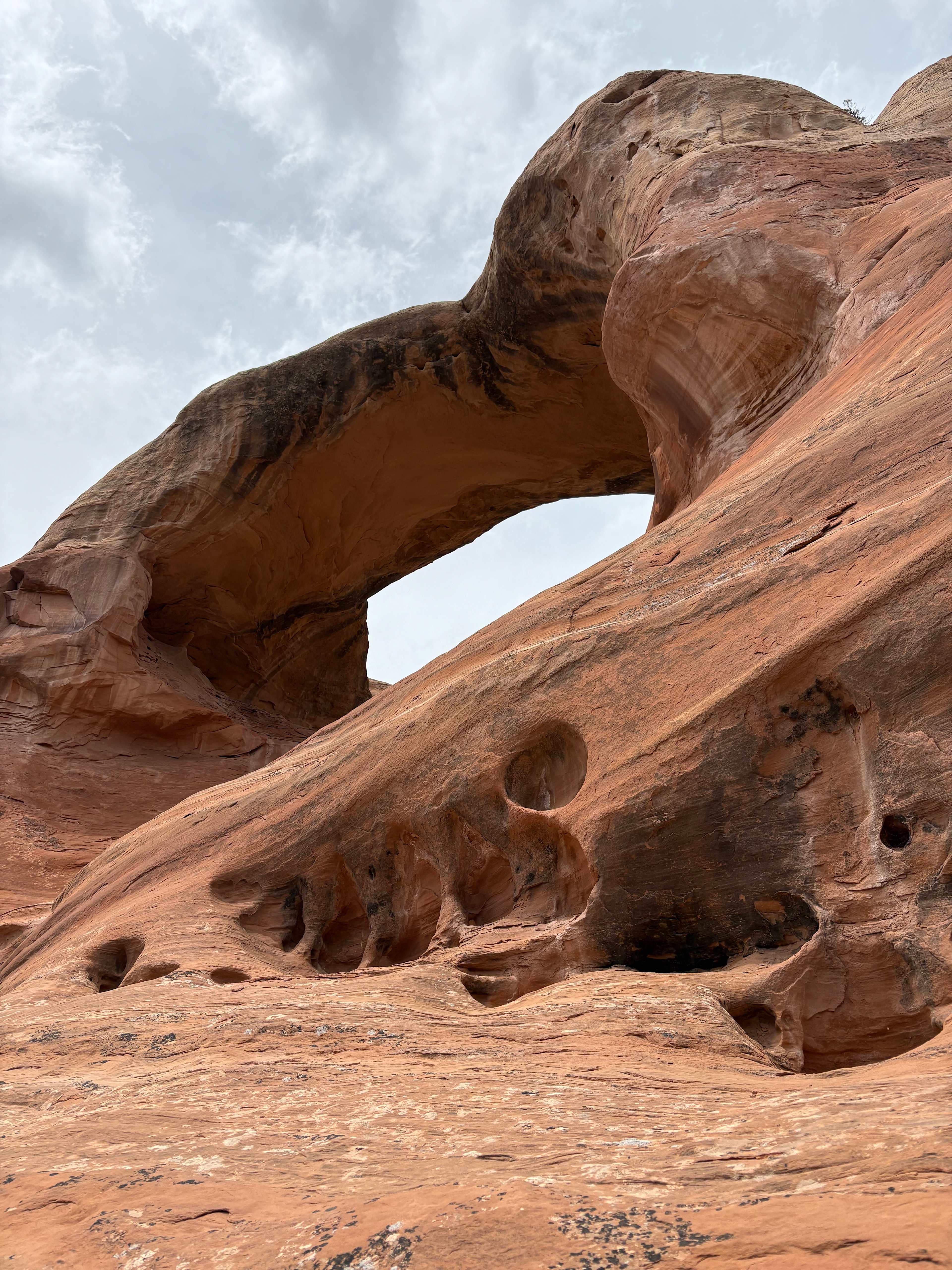 Hiking at Rattlesnake Arches
