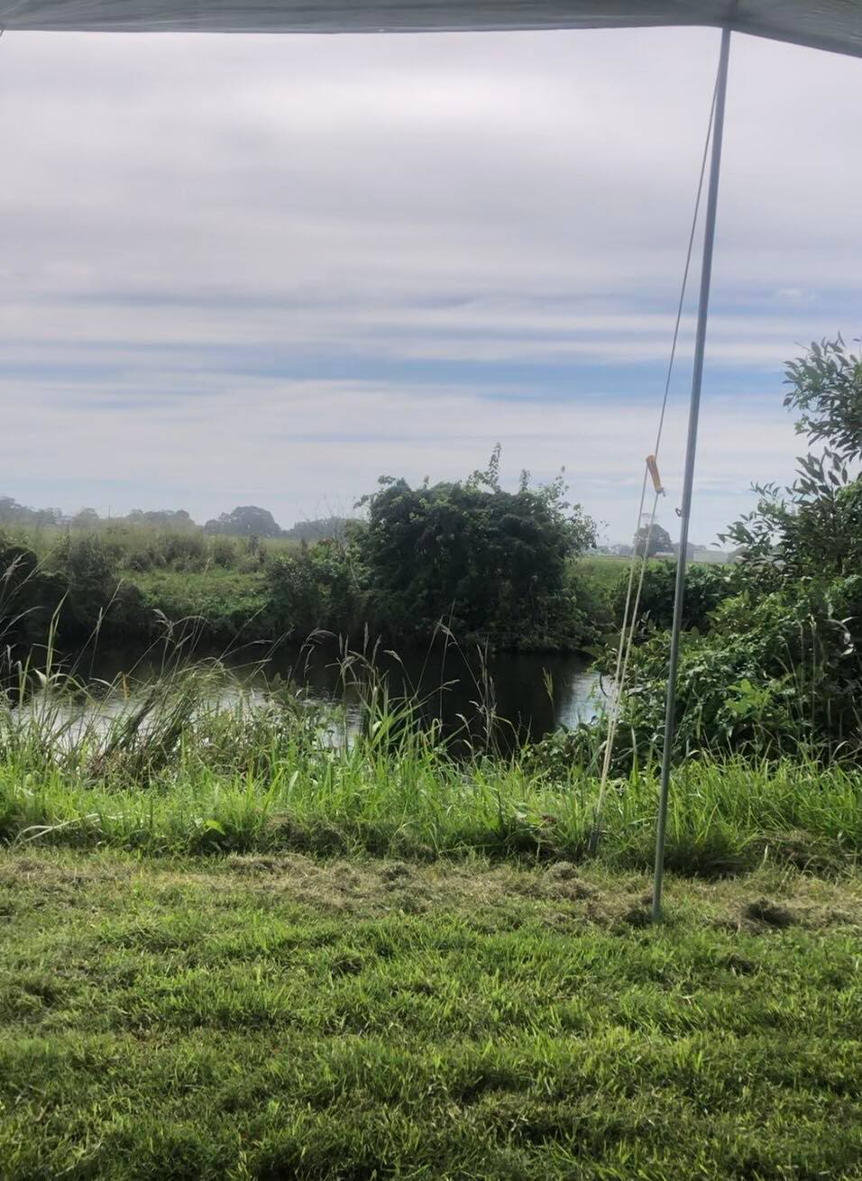Right on the river