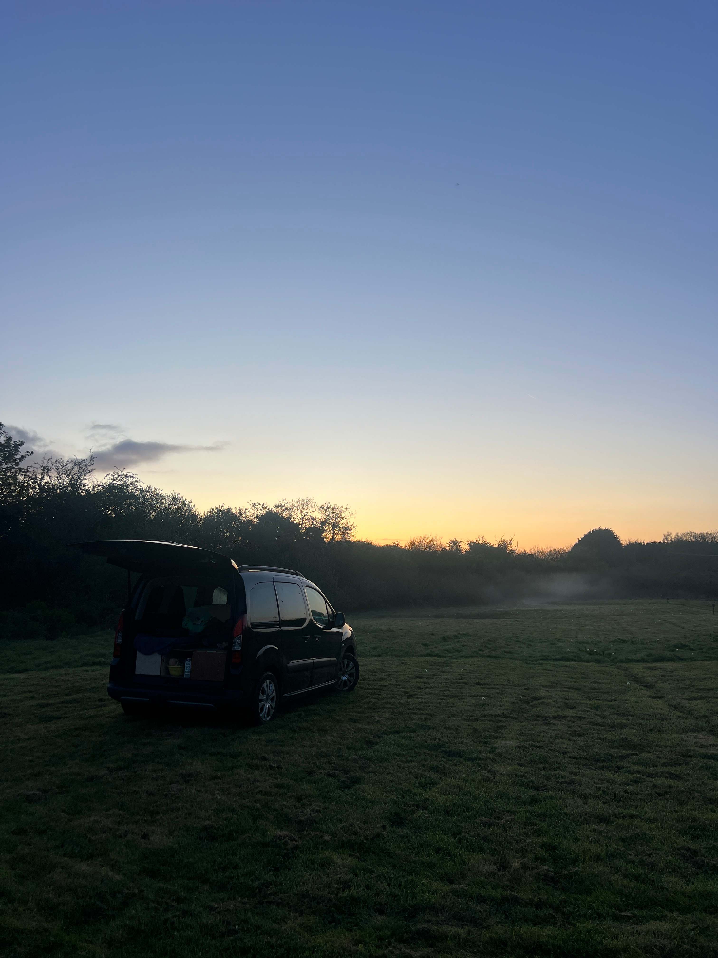 Sunset over the van! 