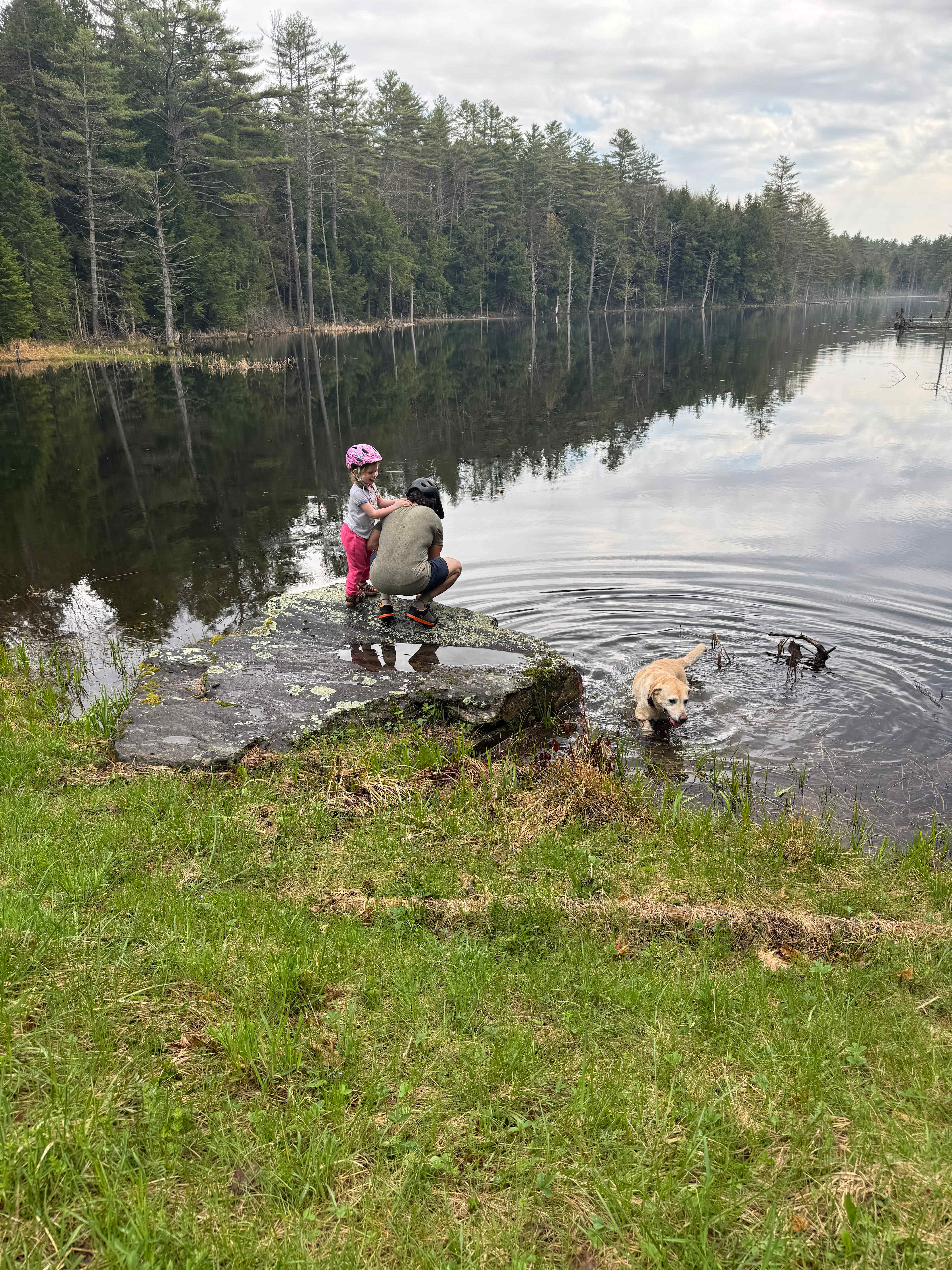 Bike ride to the pond 