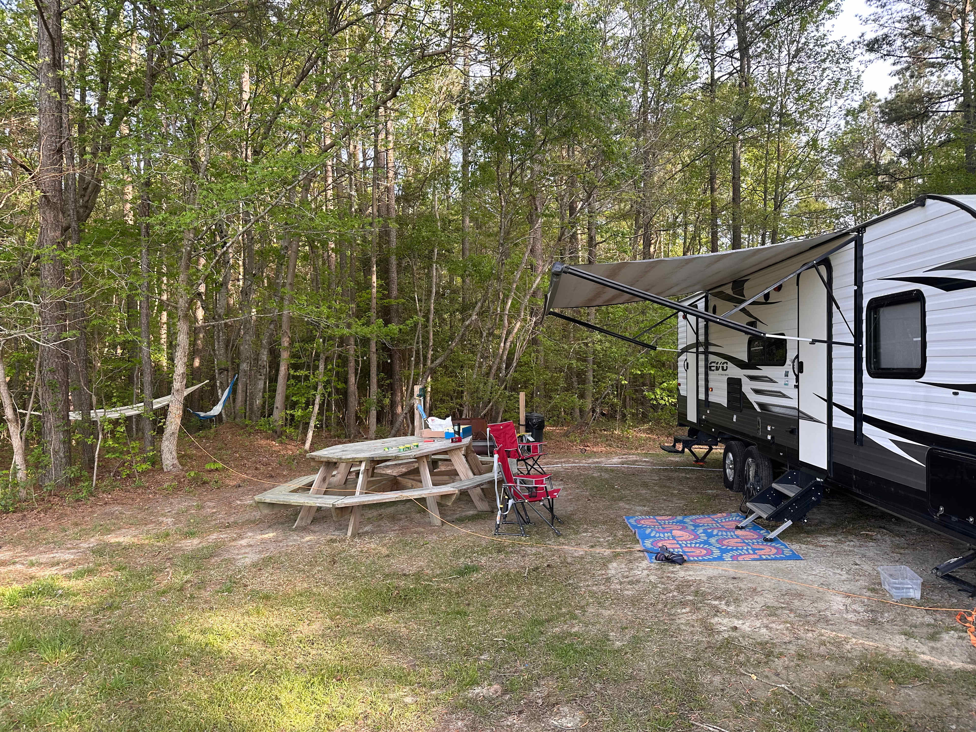our 27ft trailer, fitting very comfortably