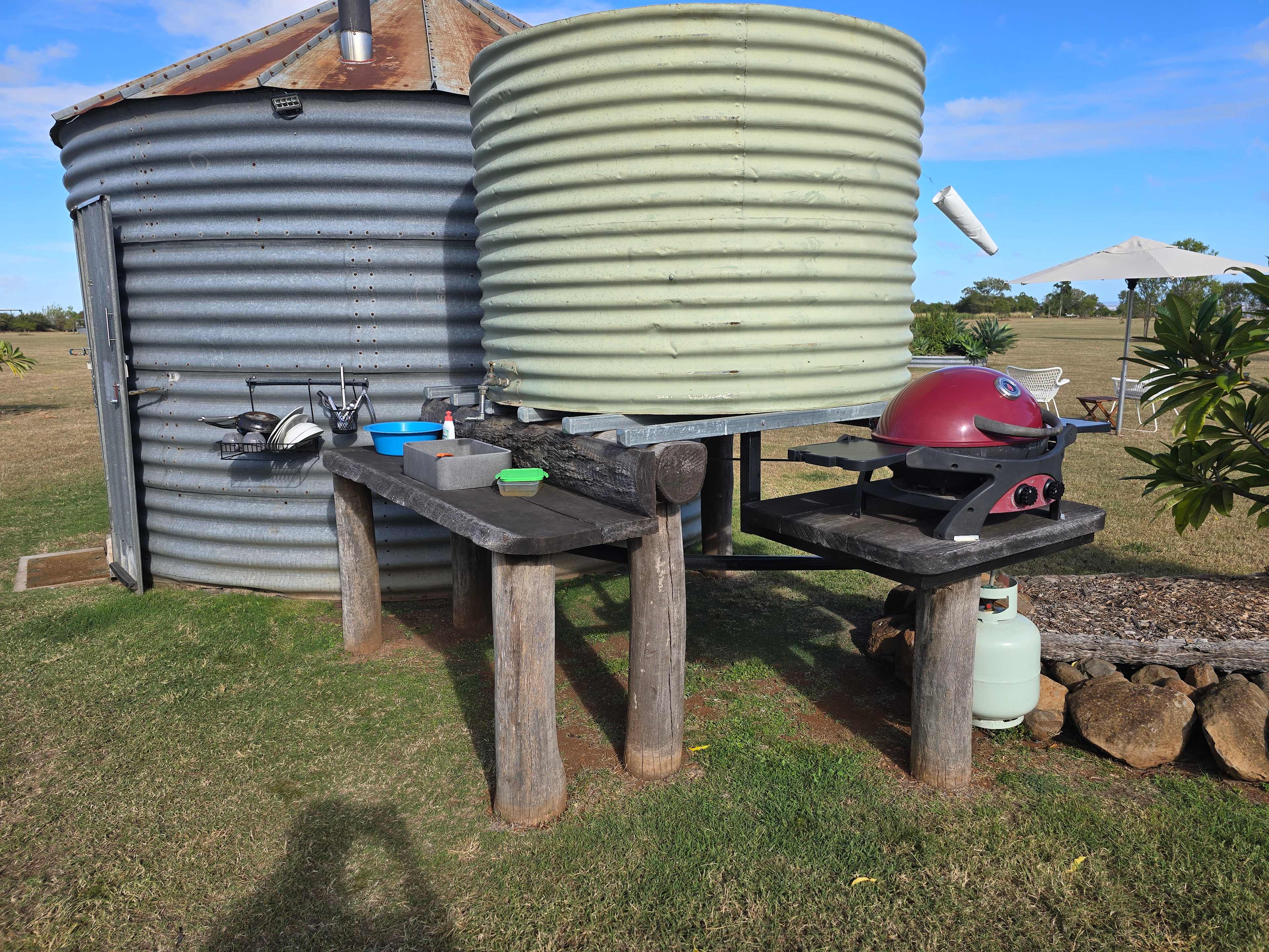 Outside BBQ and sink