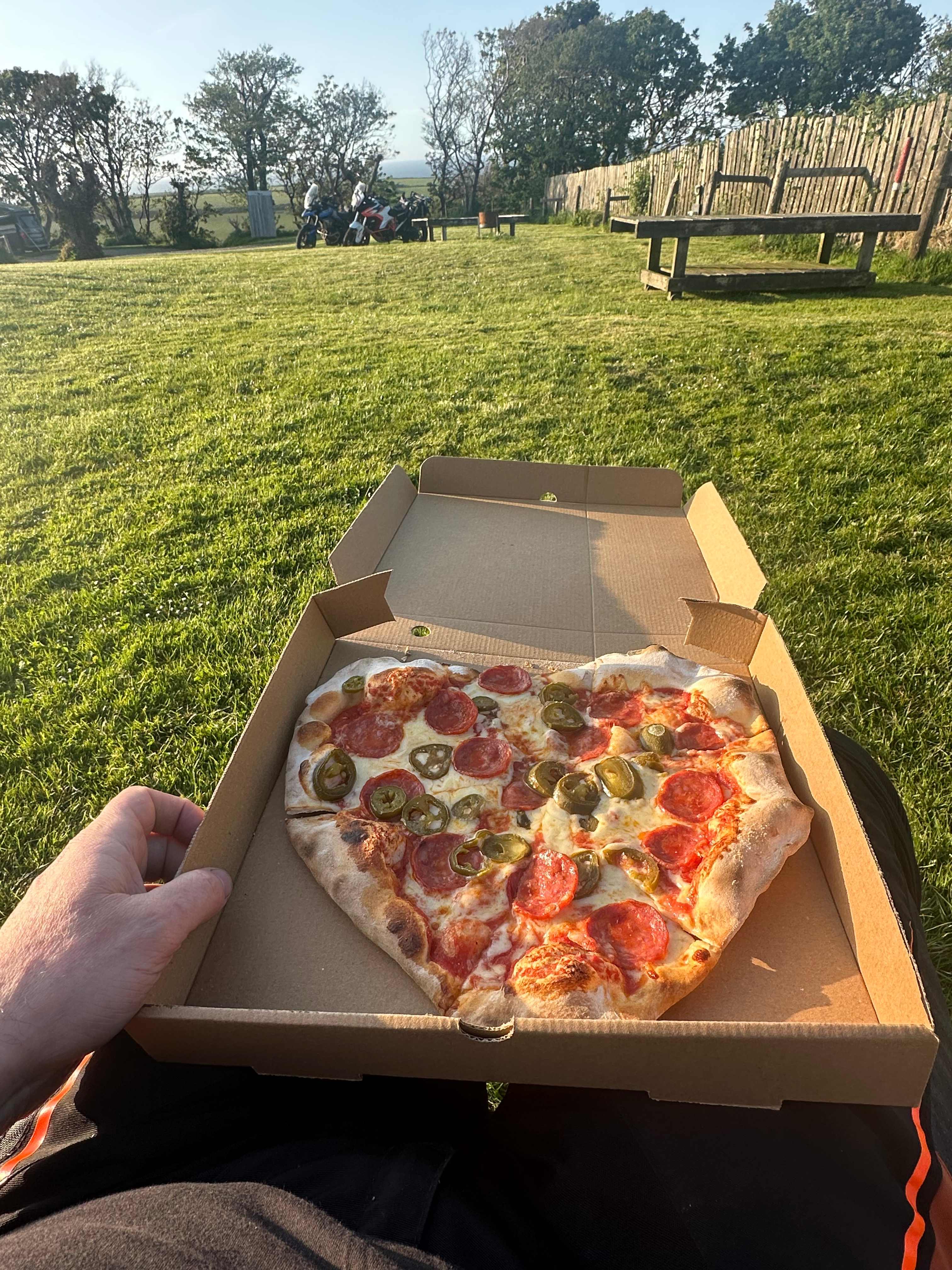 Fresh hot pizza!