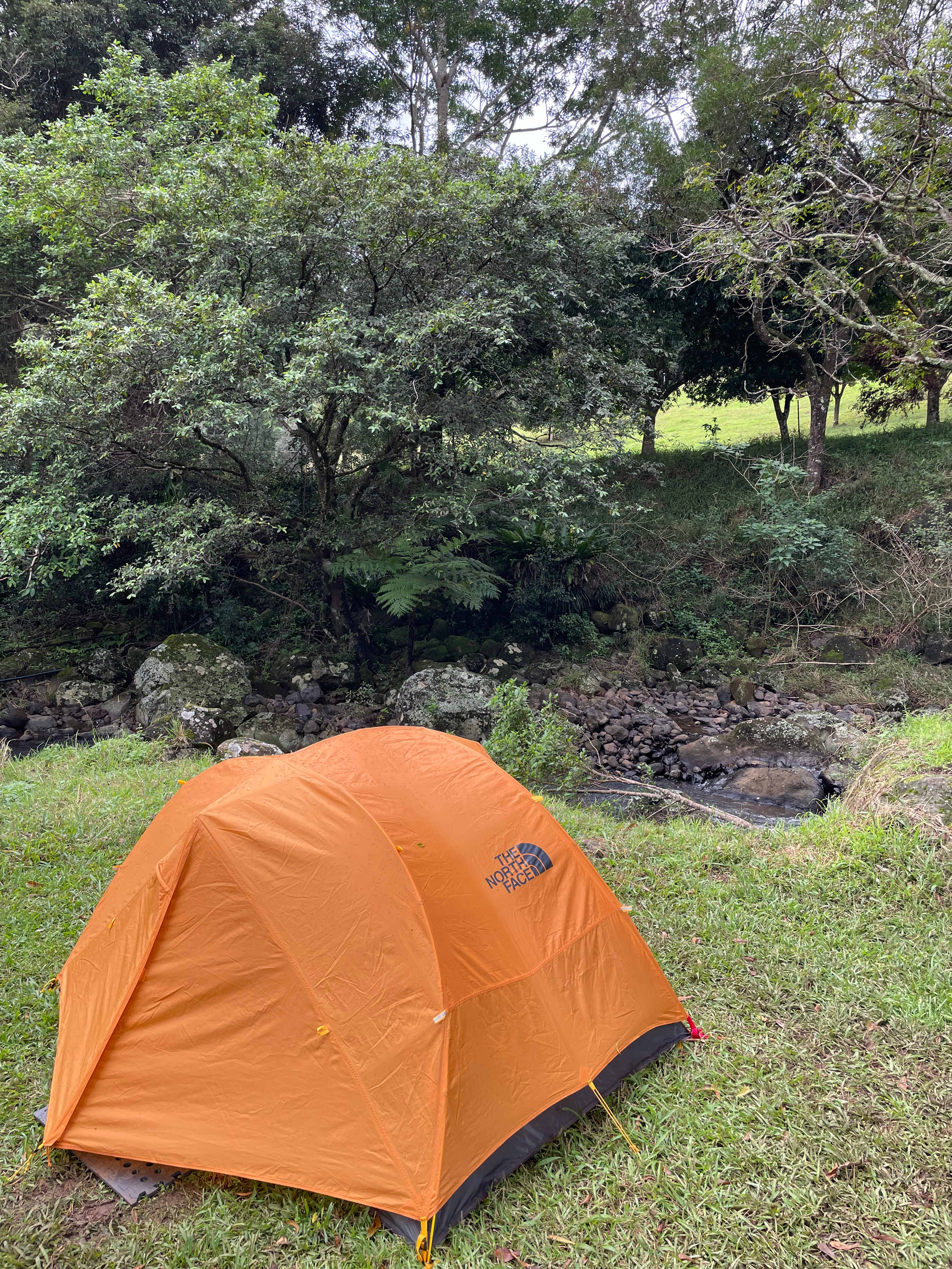 Waterfall creekside site