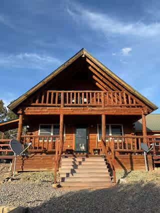 Apache Mesa Log Cabin Home