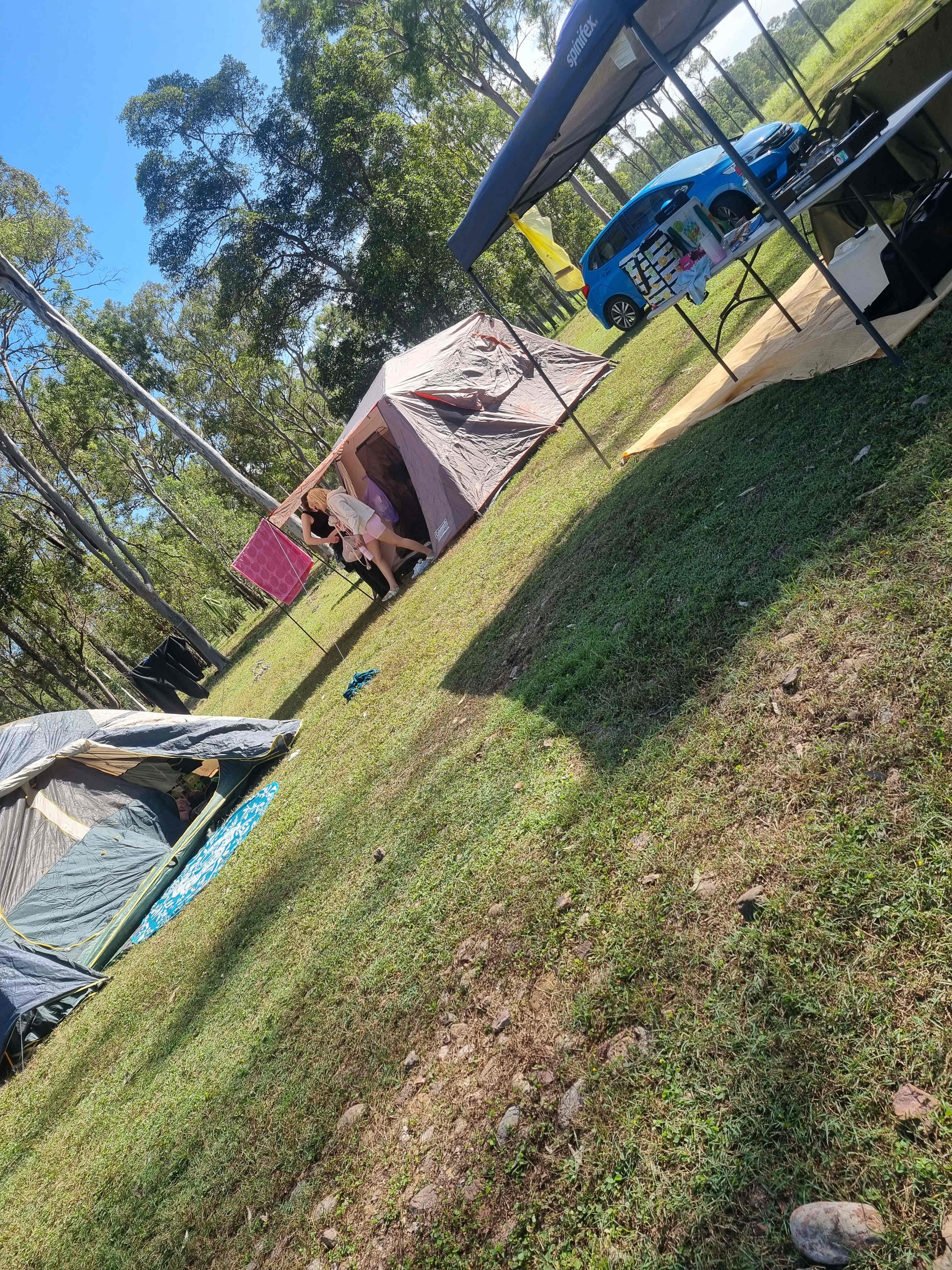 We had 5 tents and 2 communal gazebo areas  with ample space
