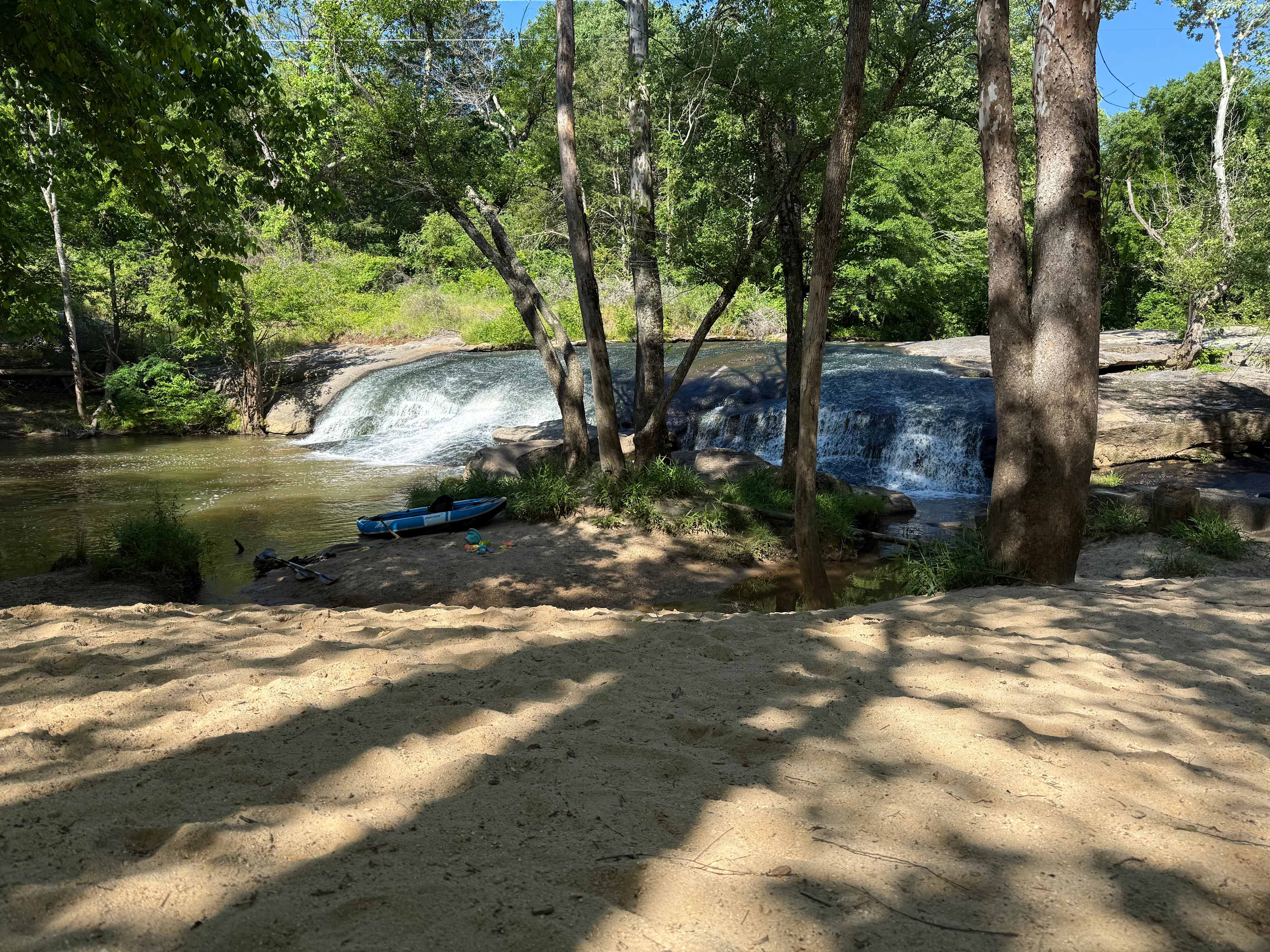 Waterfall camping close to CLT