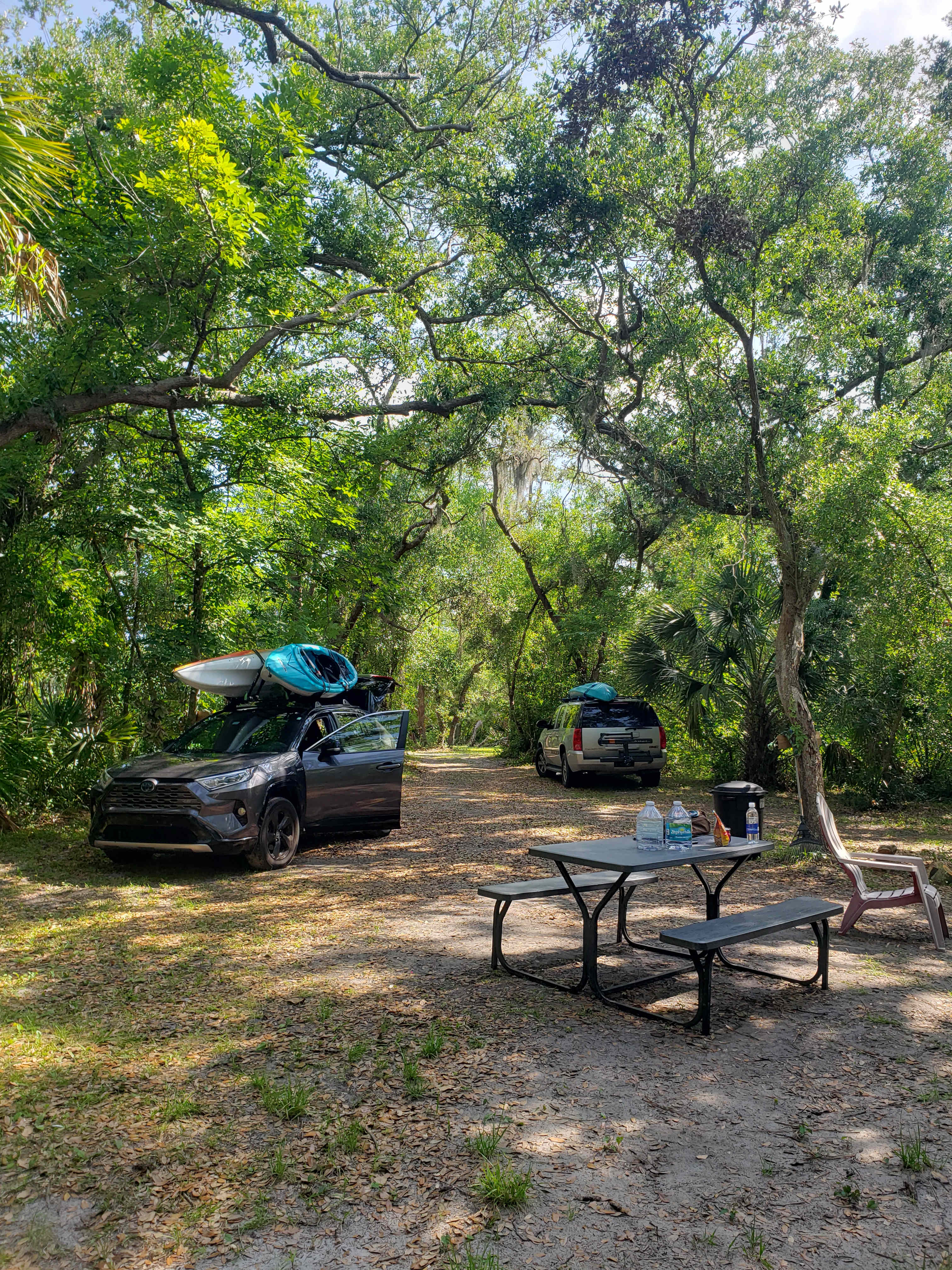 The Hideaway...a short walk from the A-frame and lots of space for cars and tents