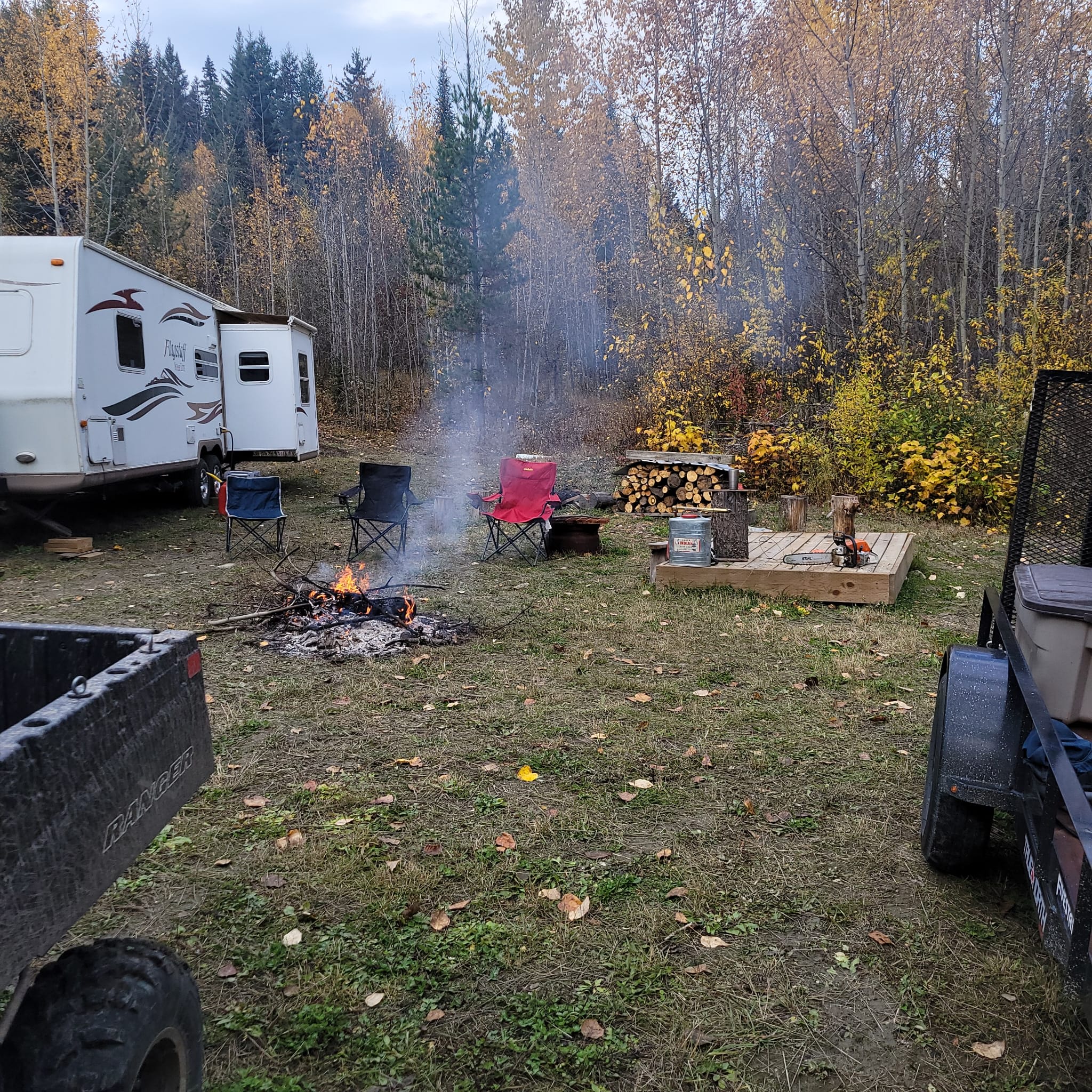Chad and Lisa's wilderness get away