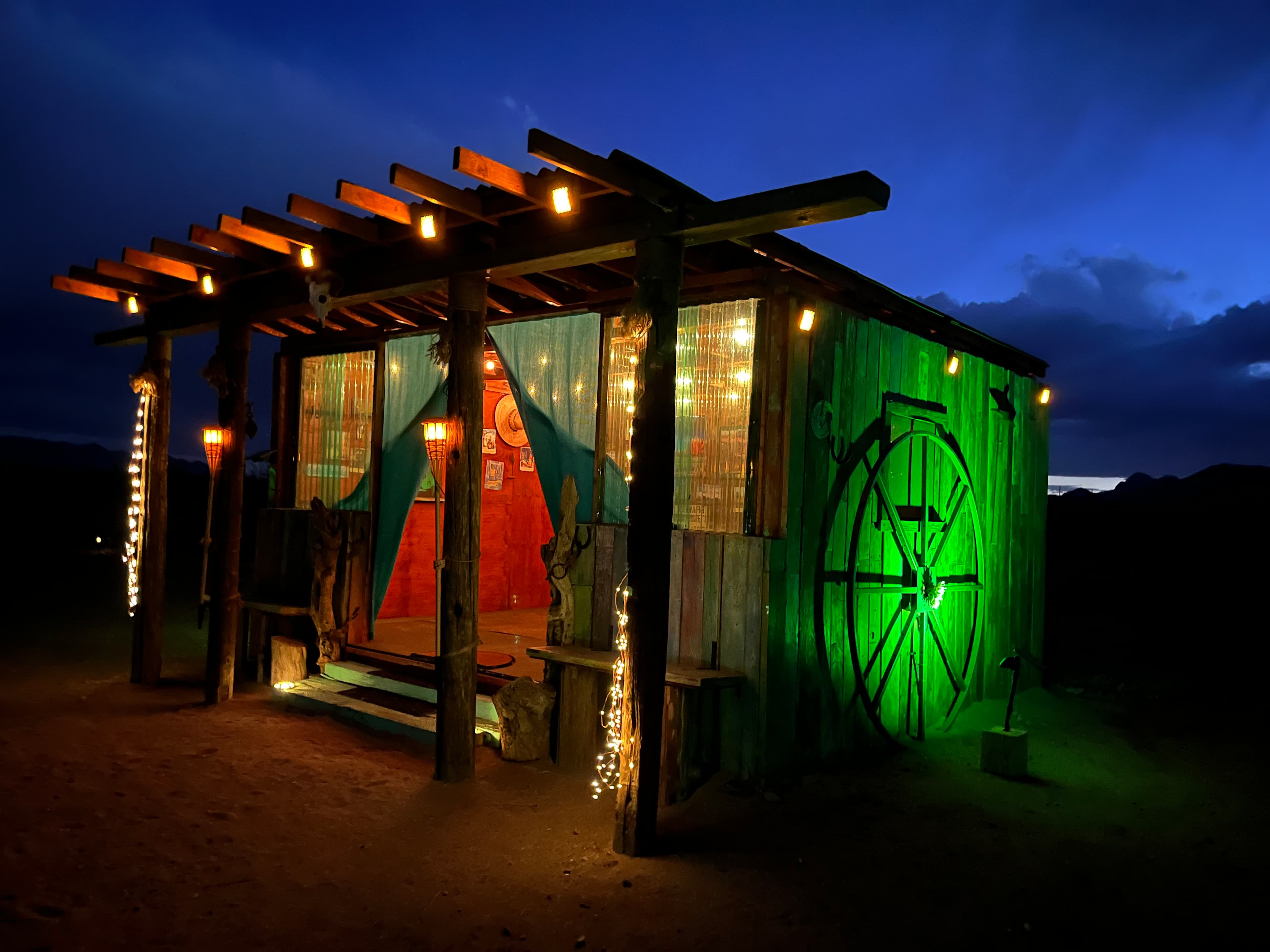 One of the 5 or 6 cabana/hang out areas