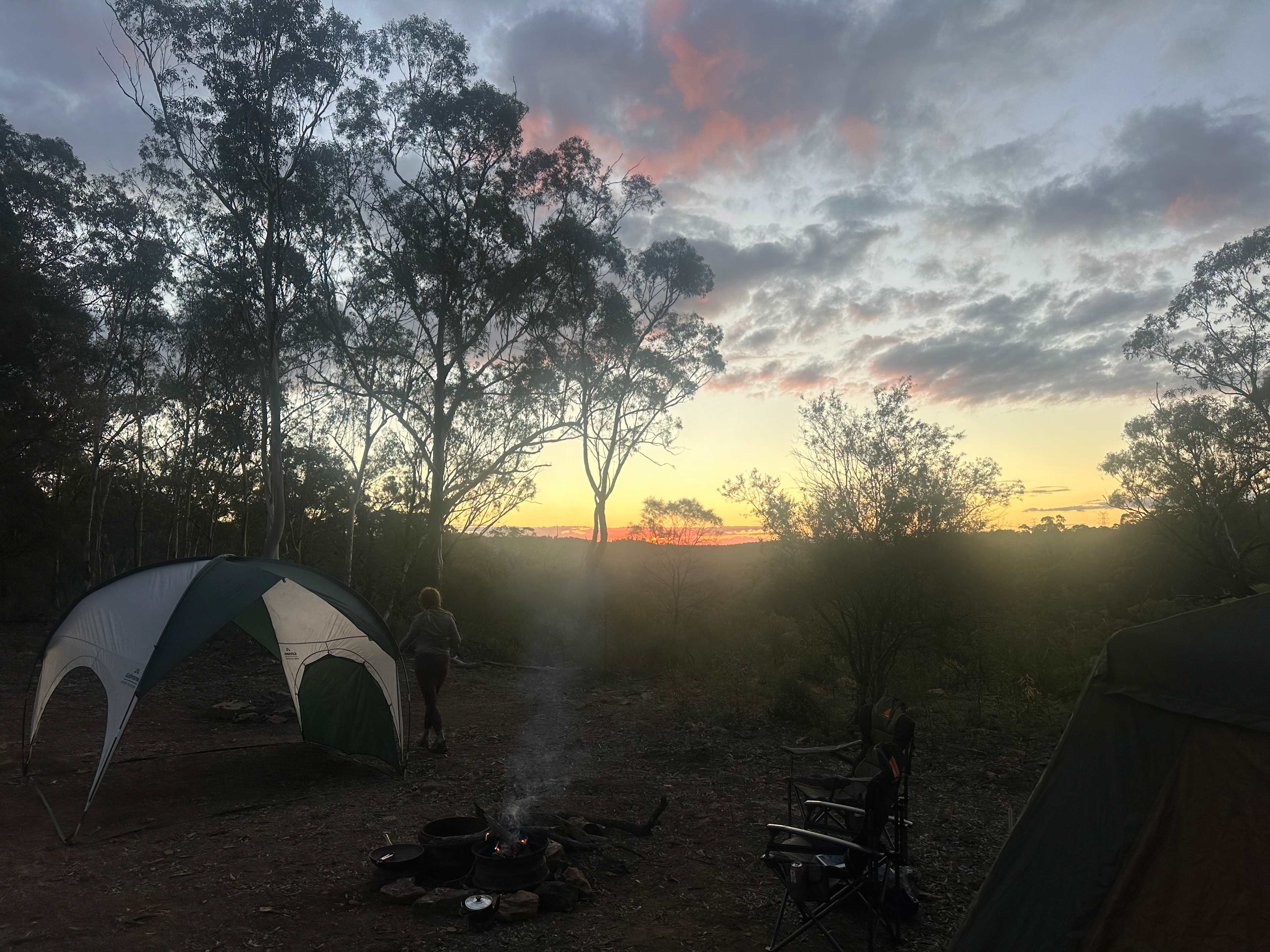 Hillside Camp on Bow River