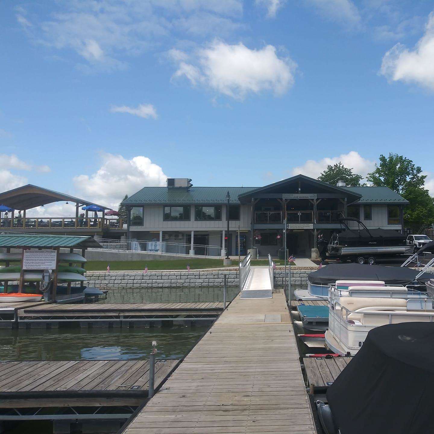 Seneca Lake Marina, located 10 minutes from campsite.