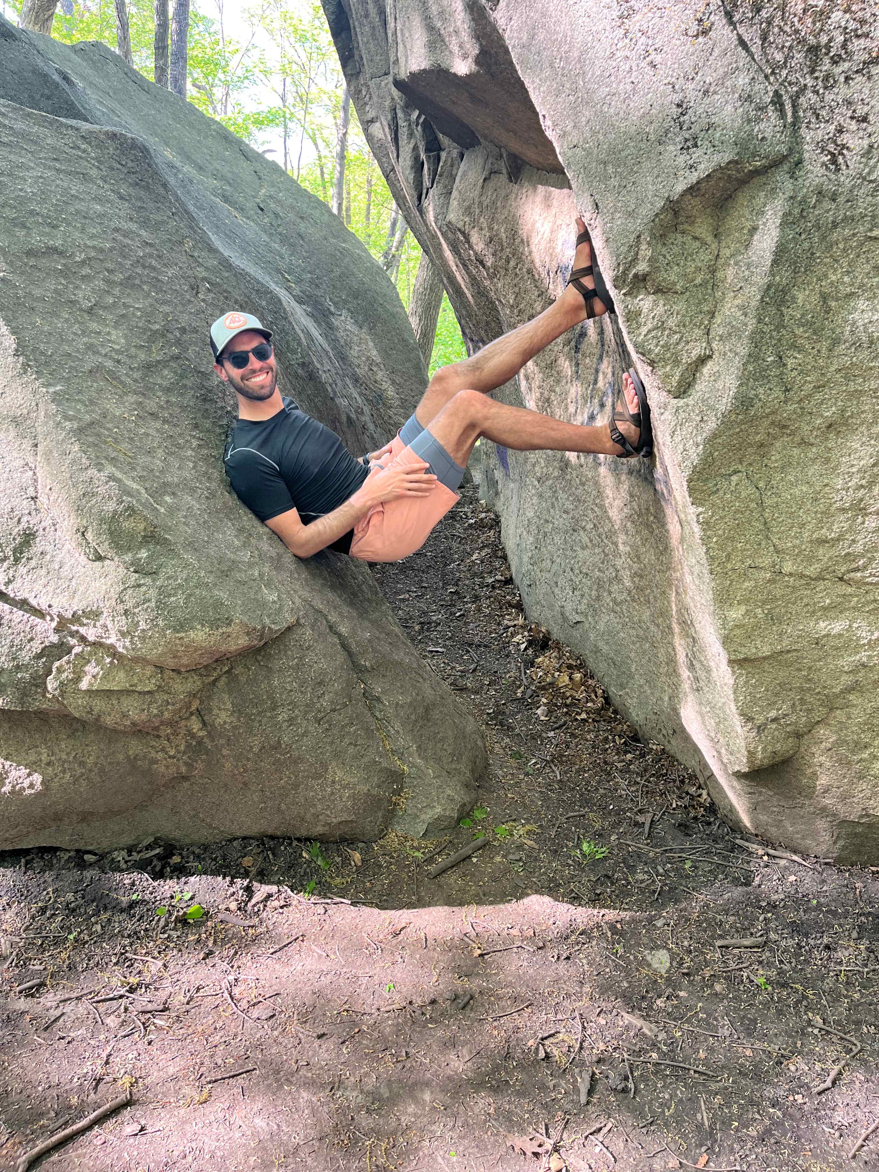 Short hike to “split rock”