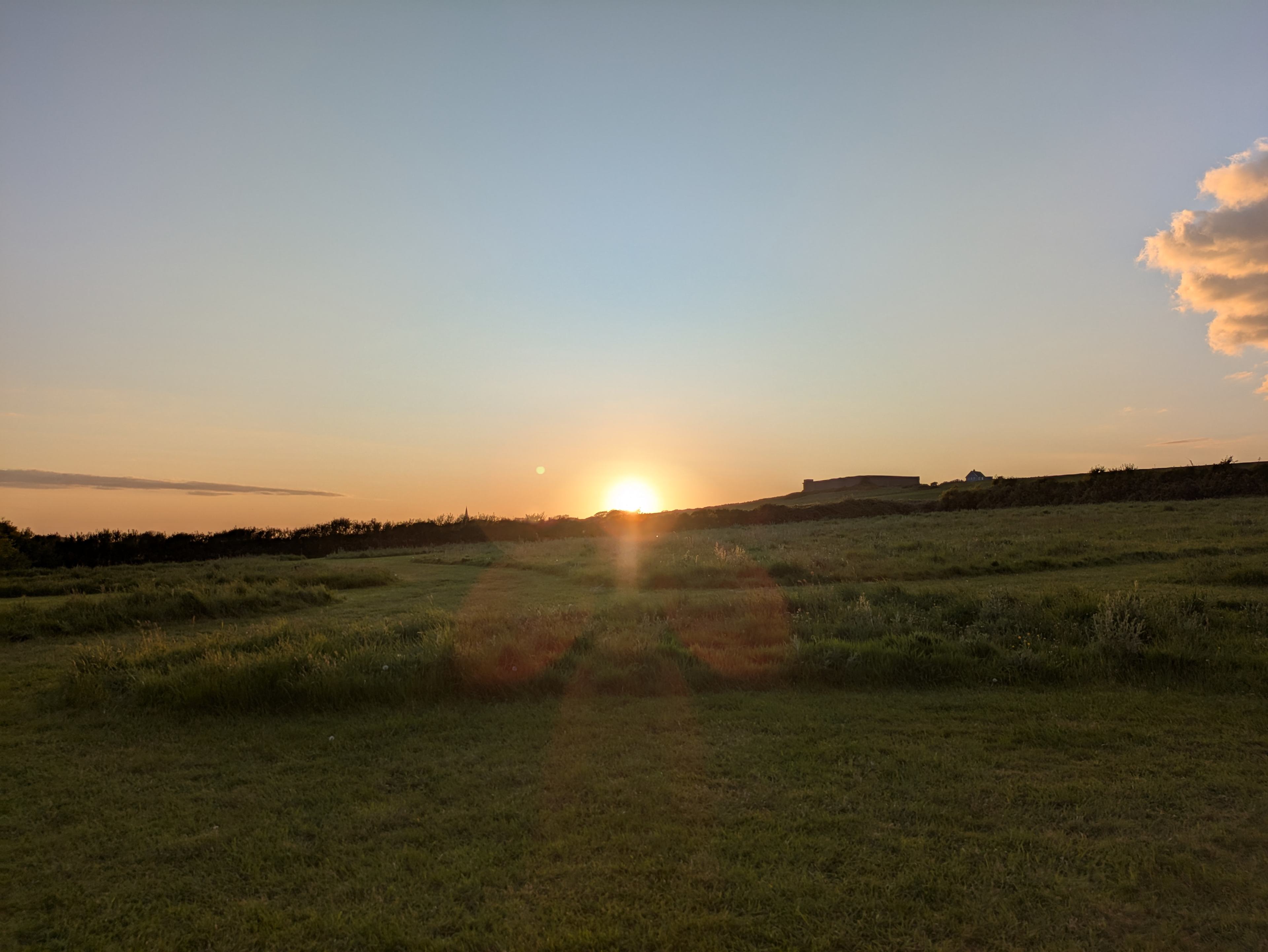 Sunset from the campsite 