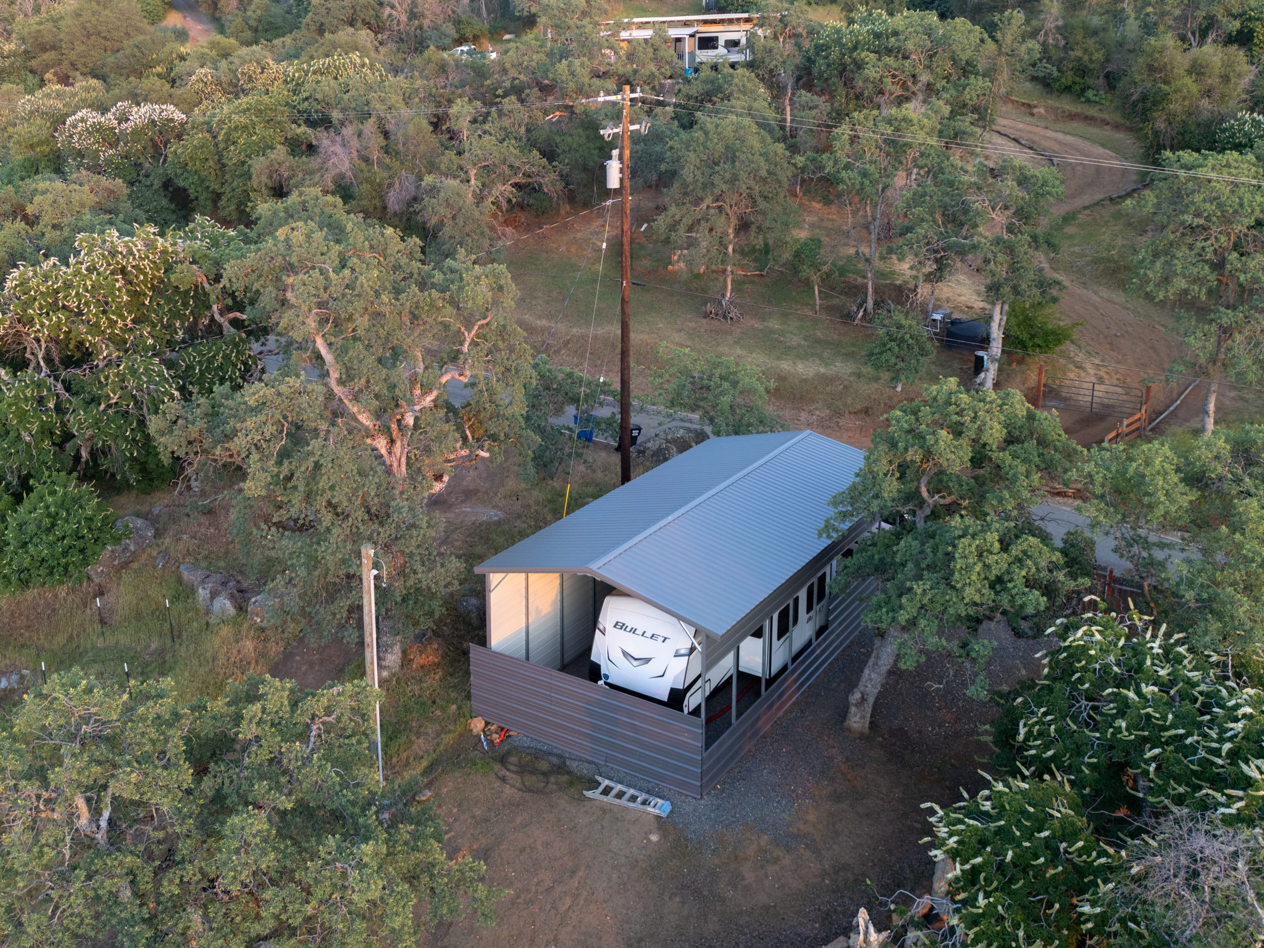View from above the bunkhouse
