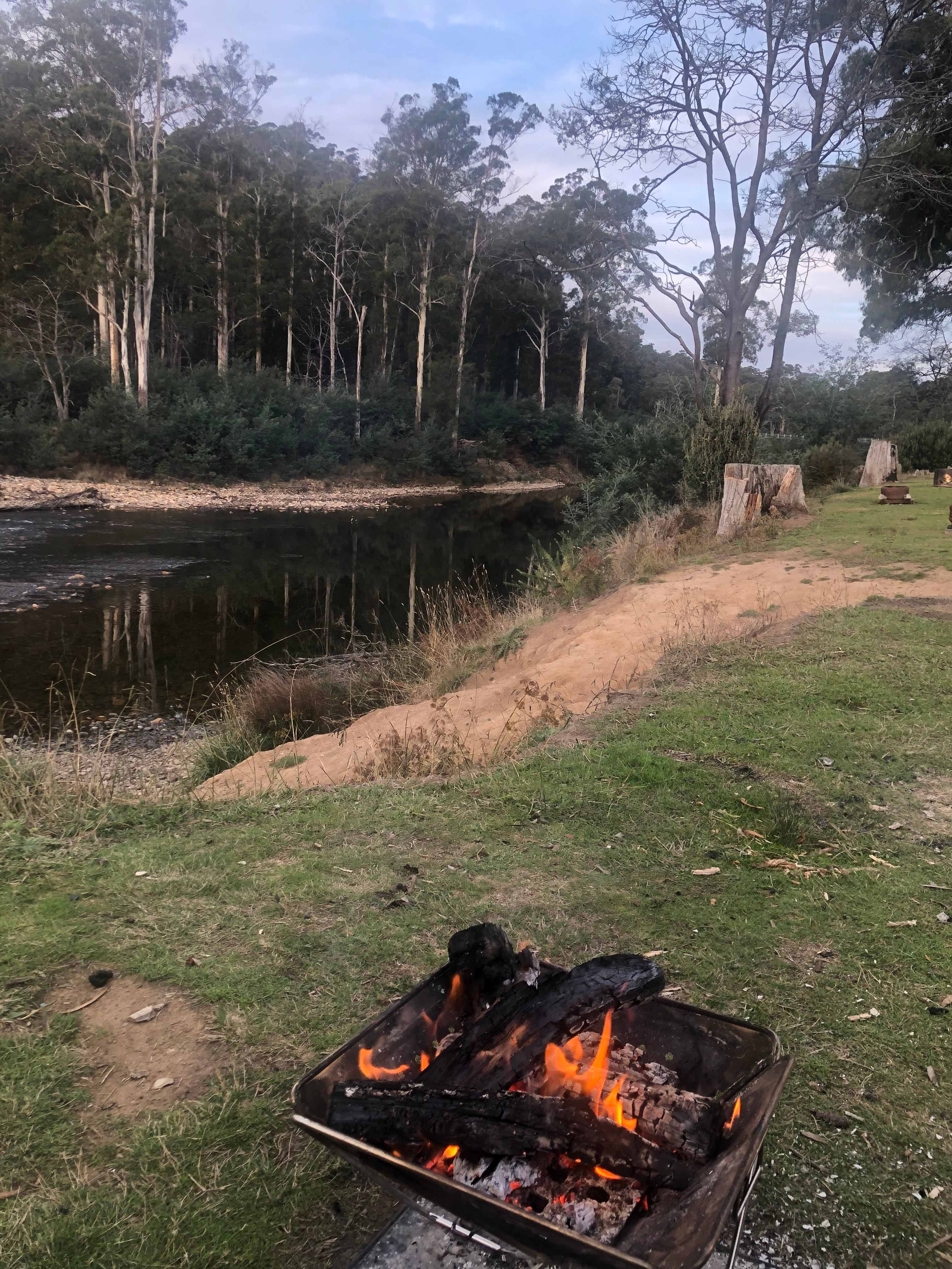 Campfire view from camp 