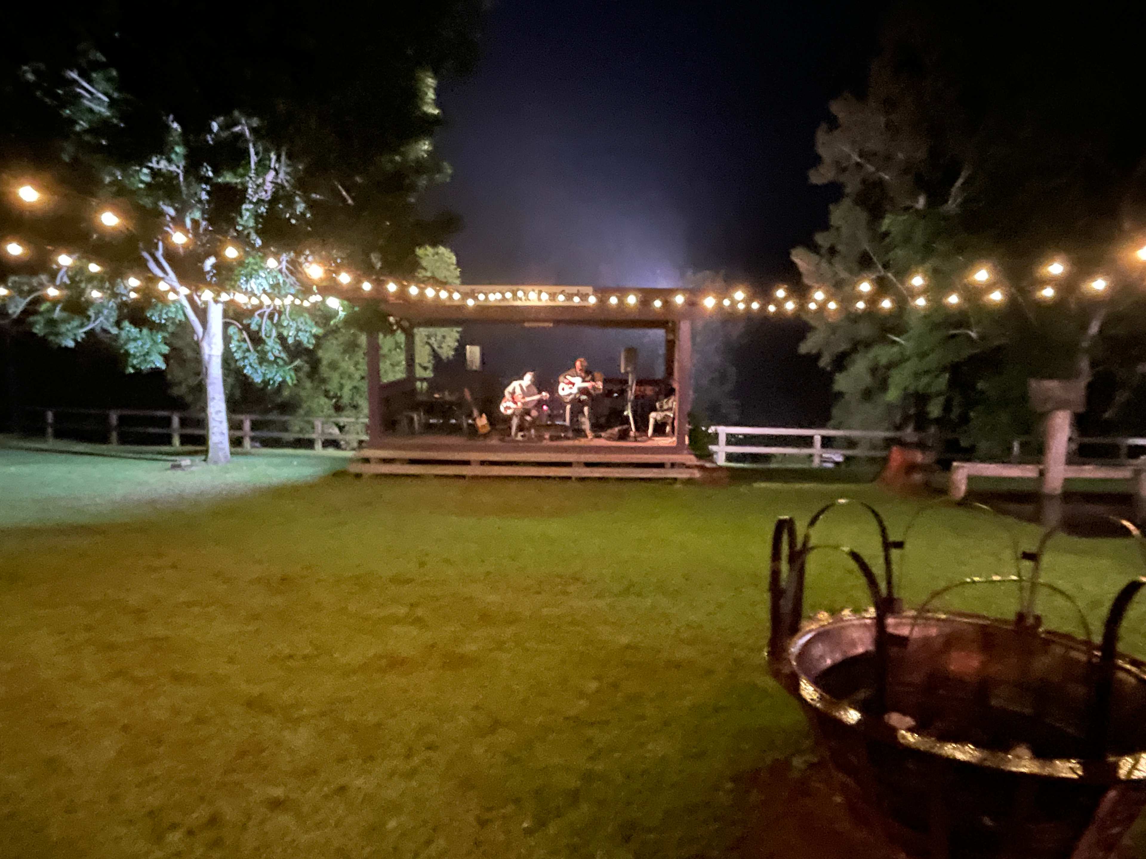 Live music at the back of the pub