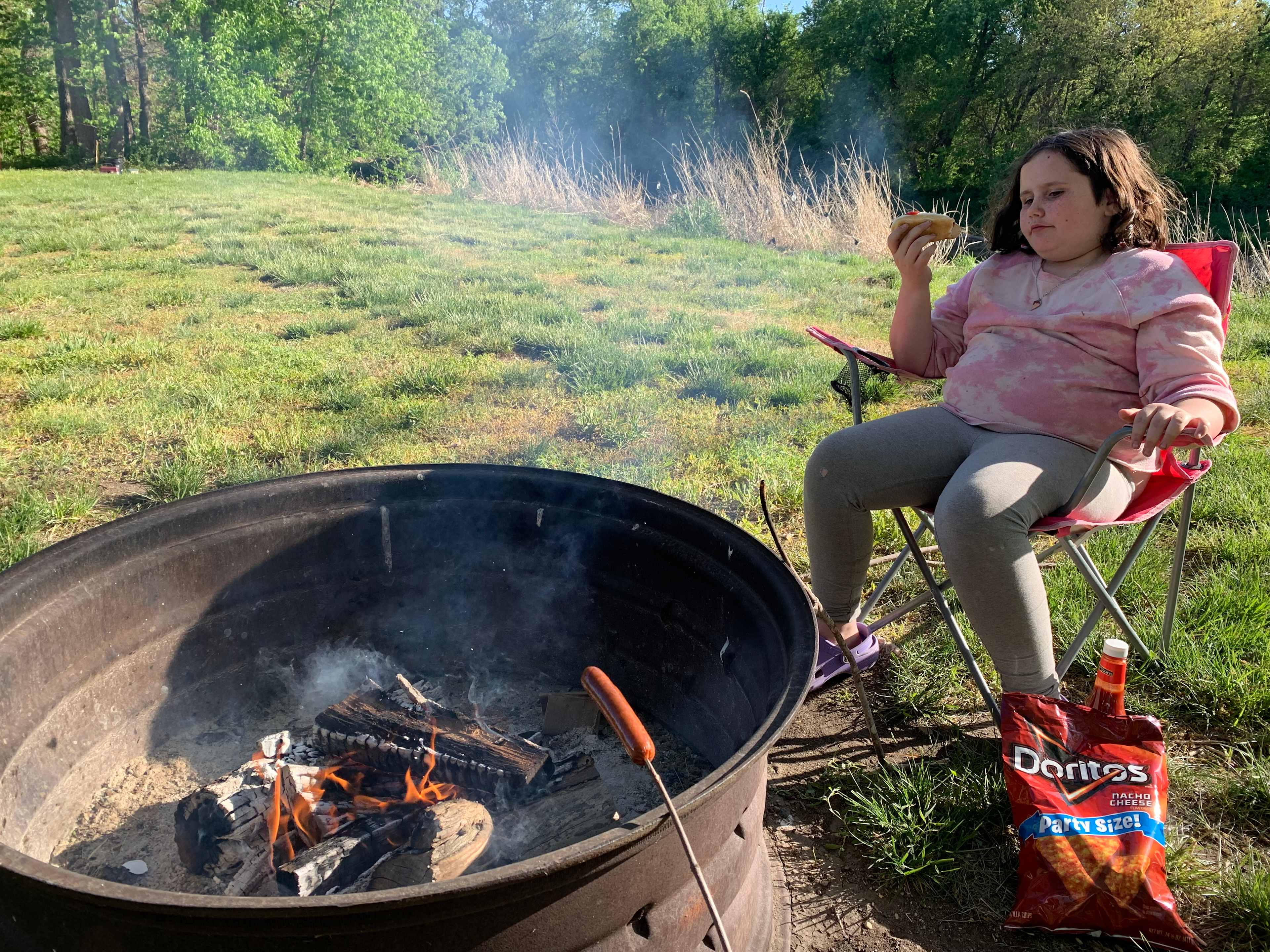 Tent camping on the Raccoon River