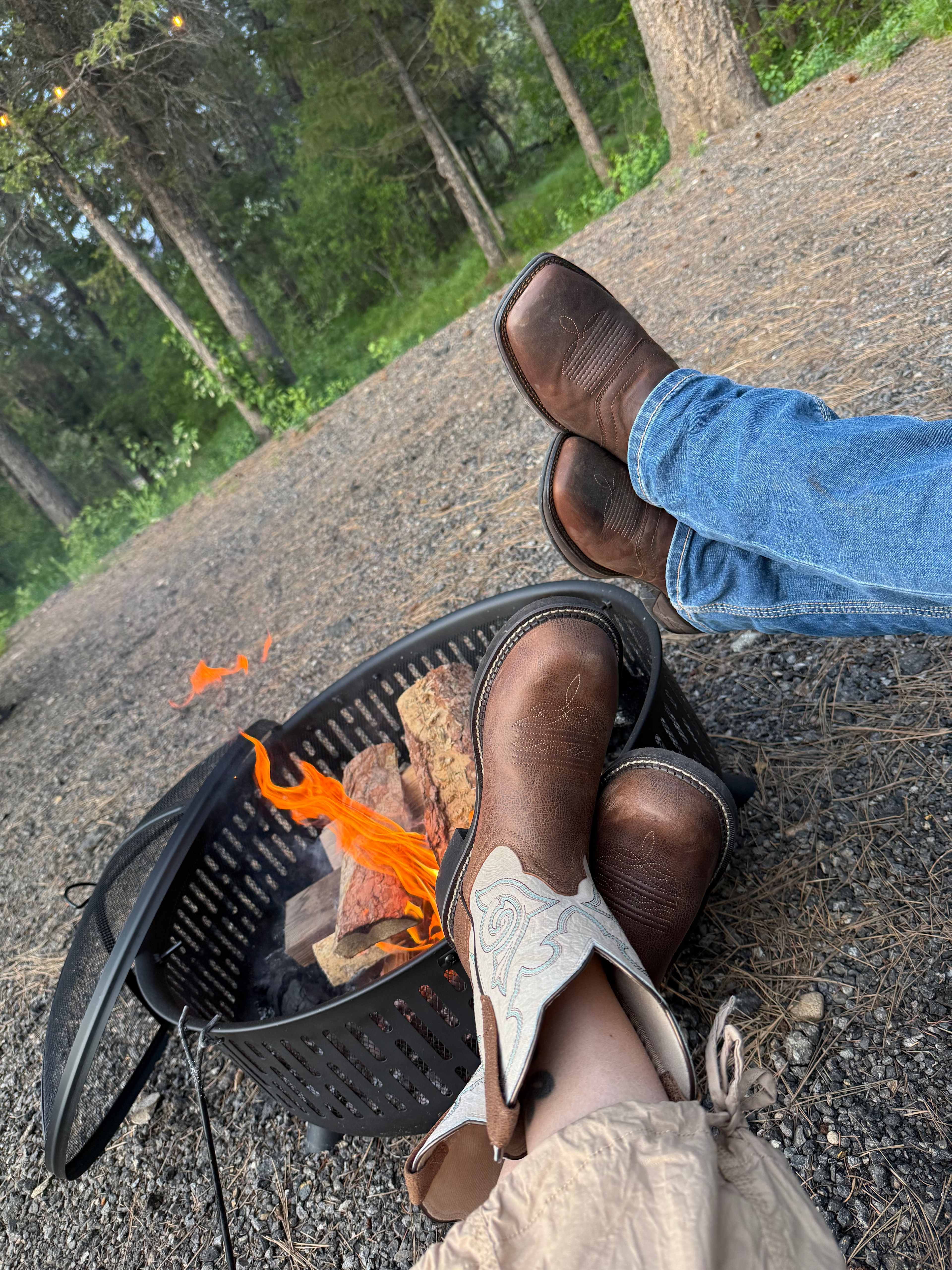 Mobile fire pit was so nice. 