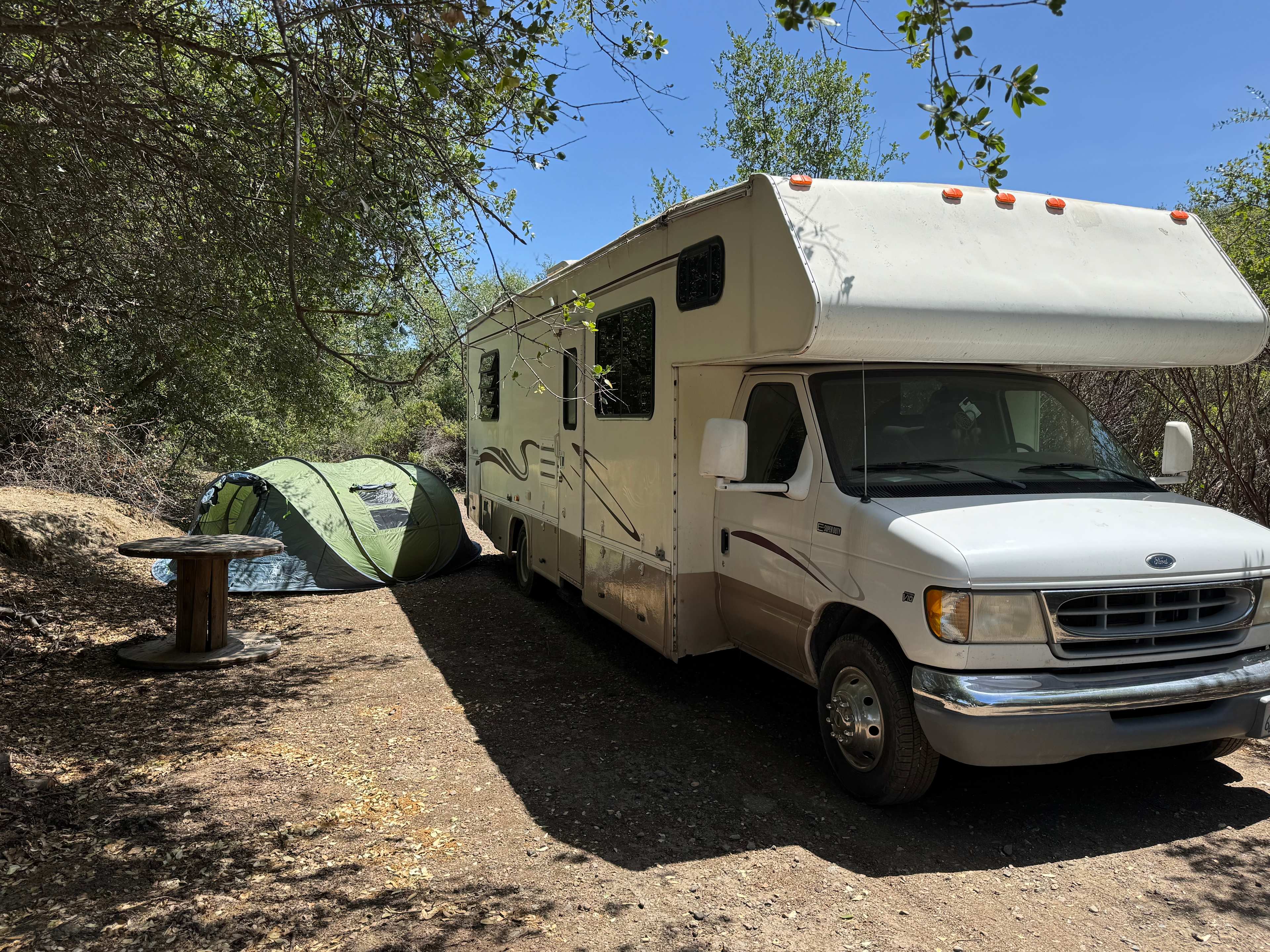 Rv with tent site