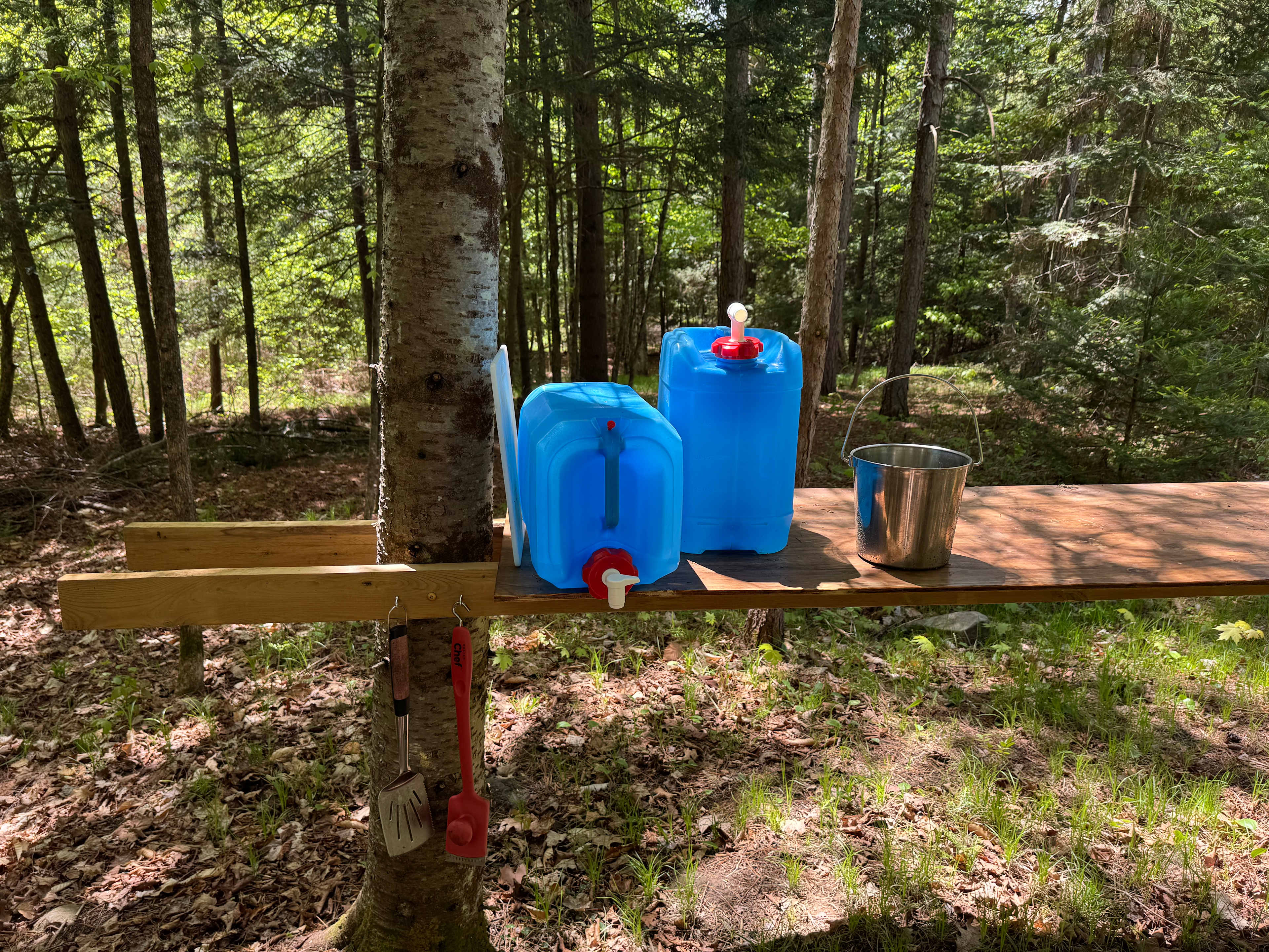 Provided water