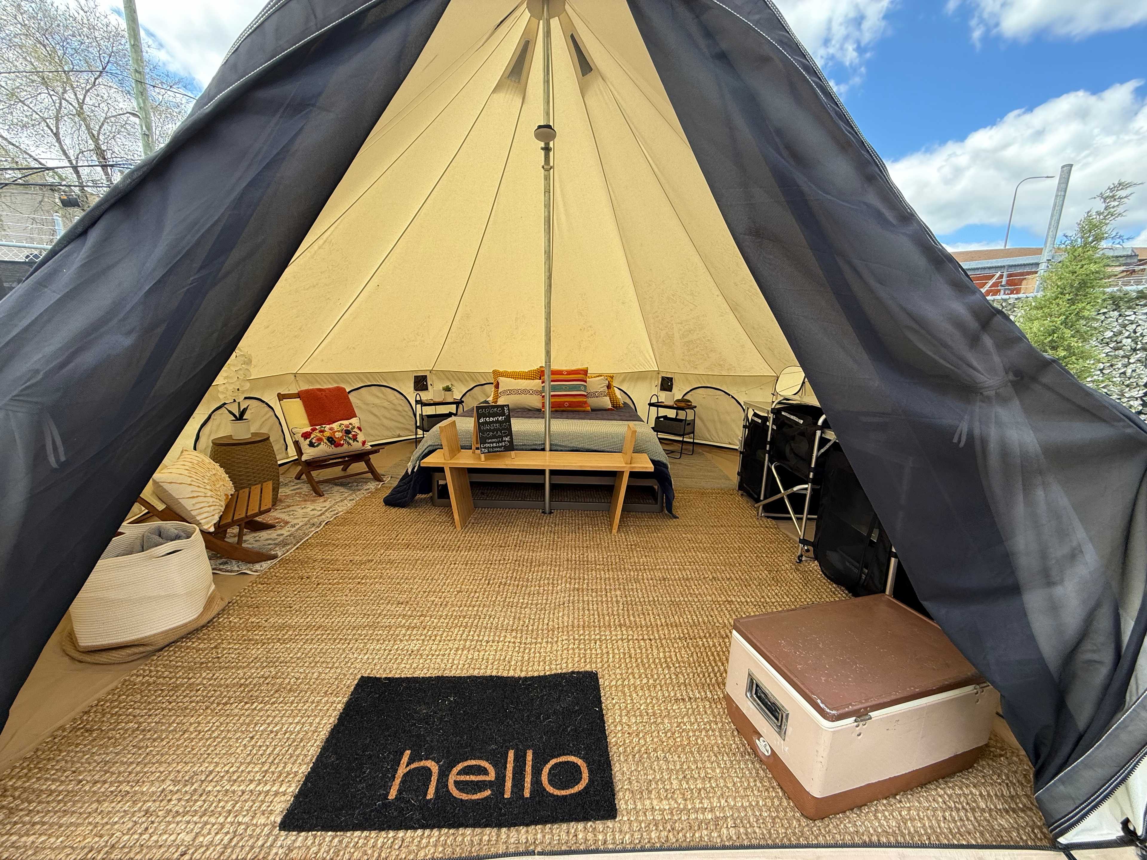 Glamp Chicago Yurt Urban Campsite