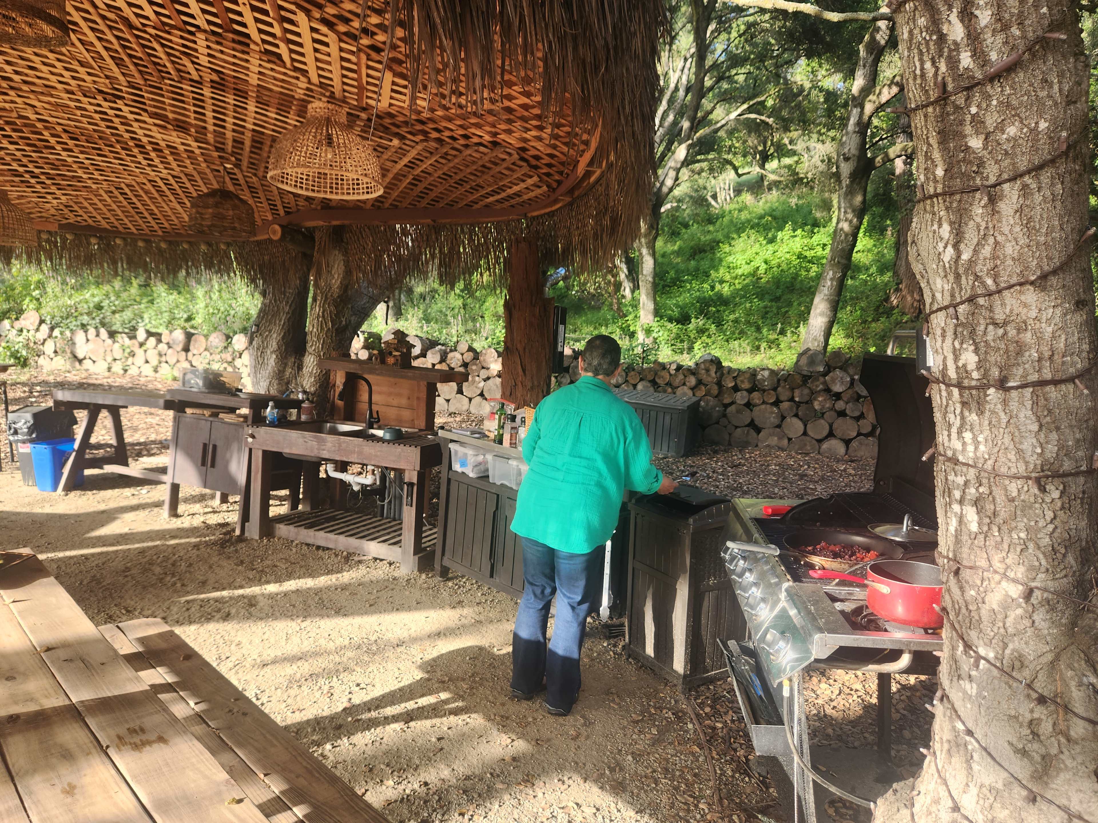 Kitchen in use!