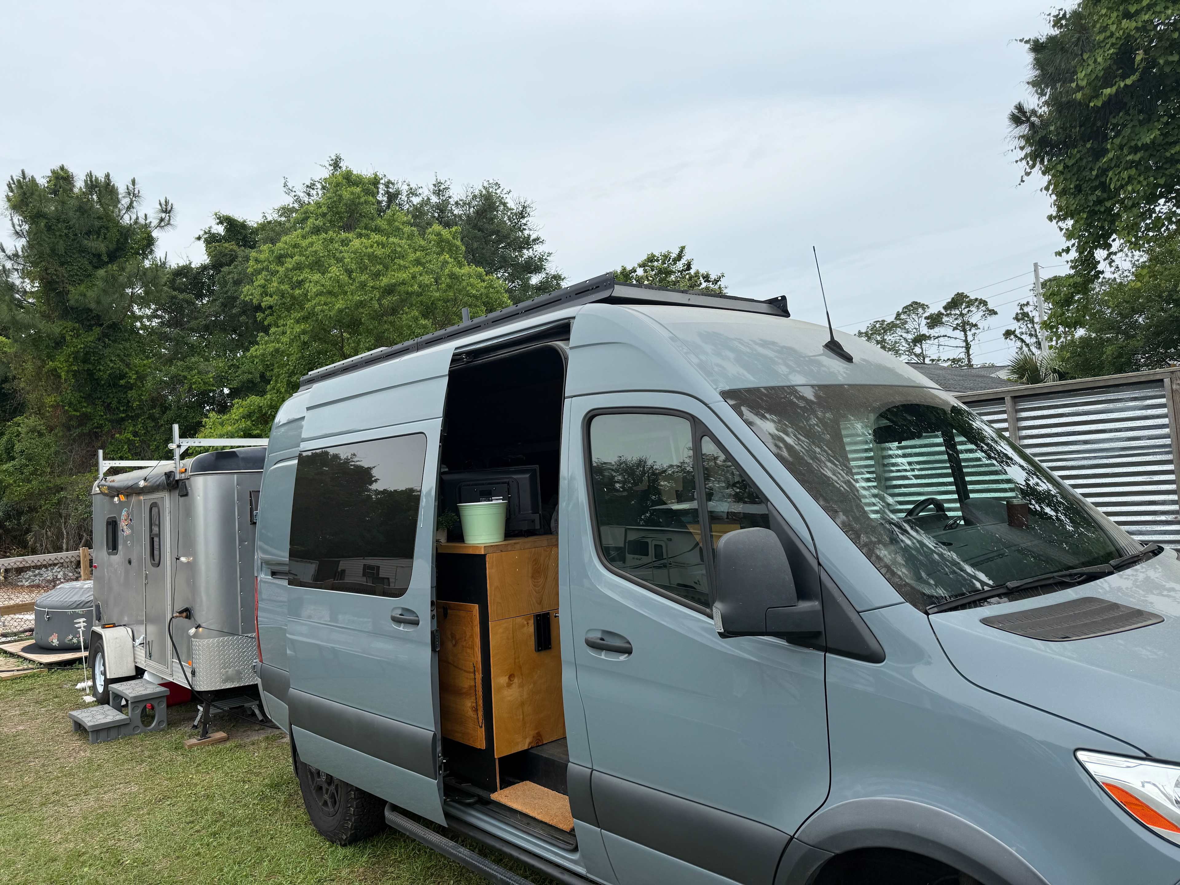 Our camping setup. 