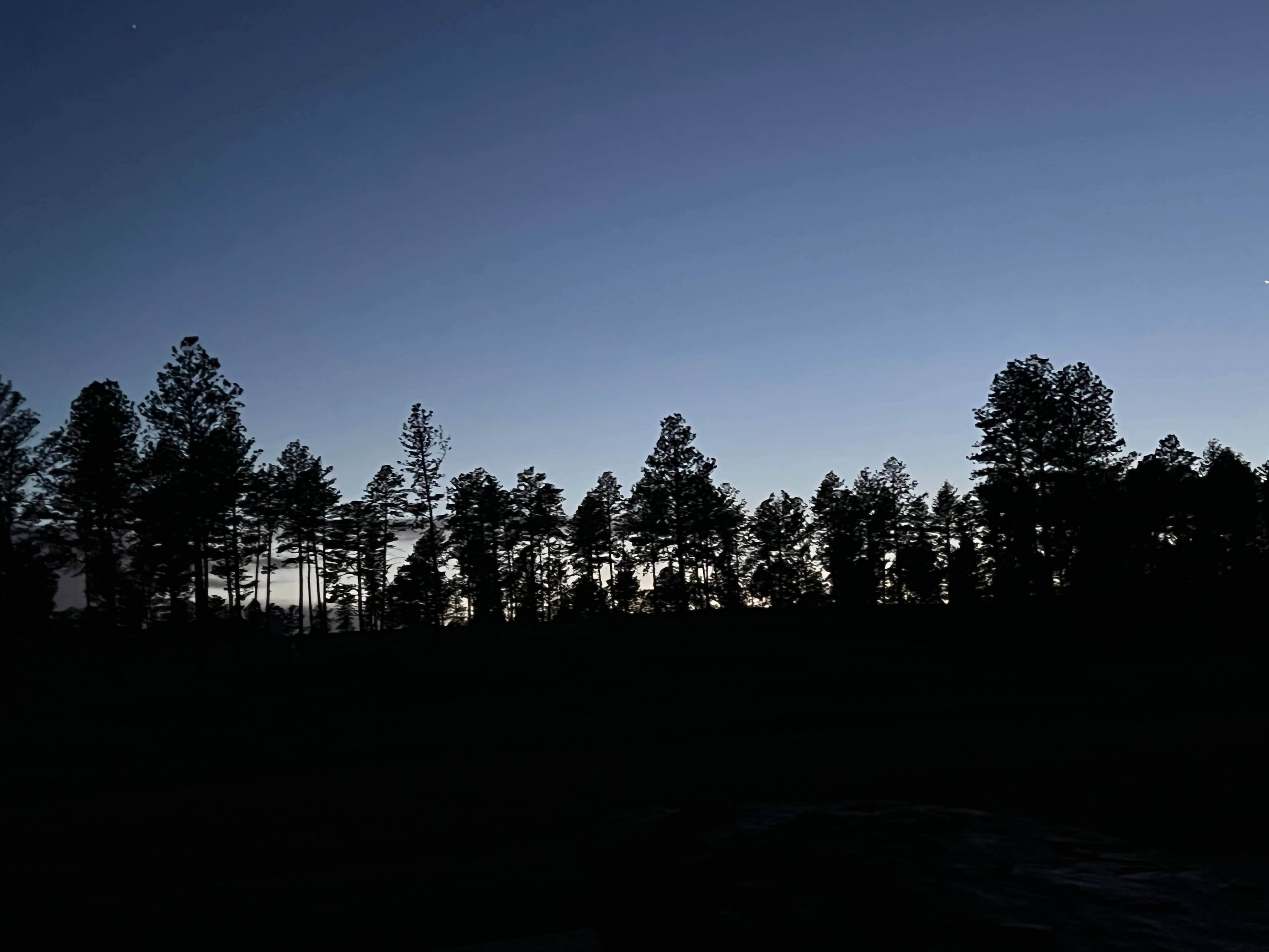 Night view at camp 