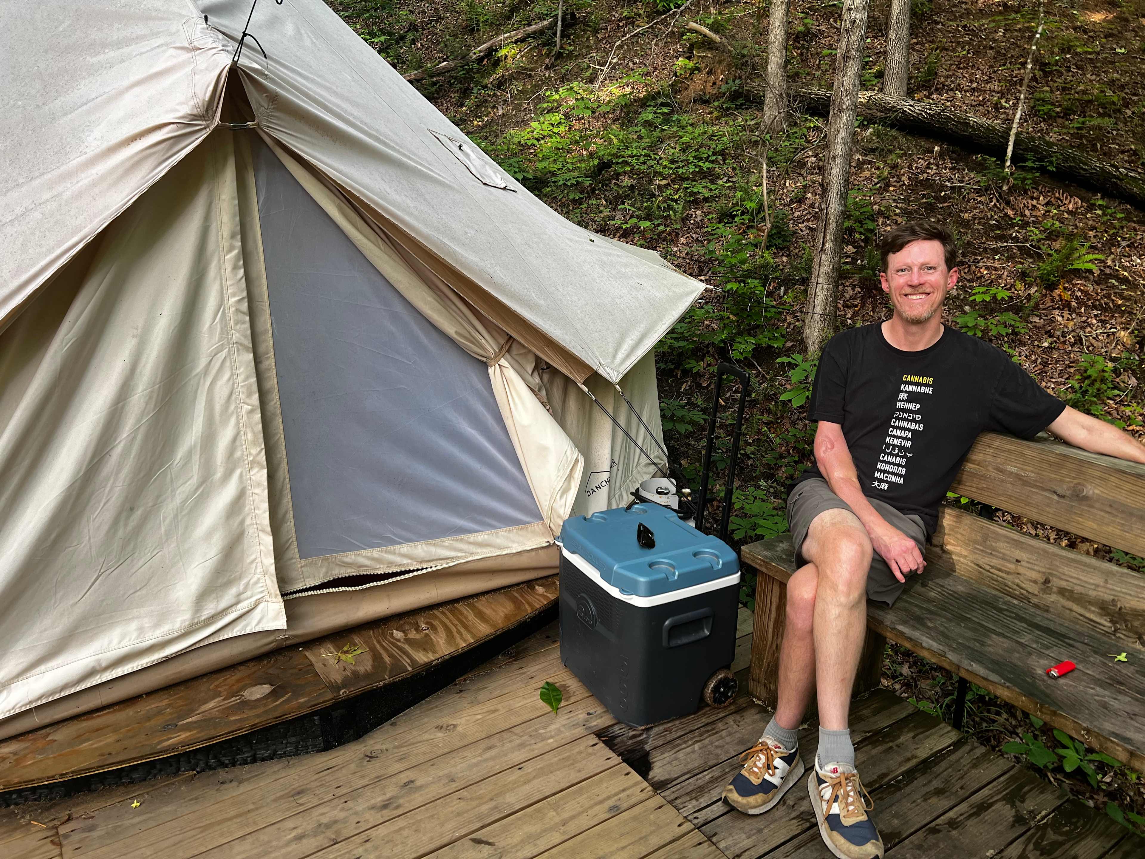 Happy camper. 
