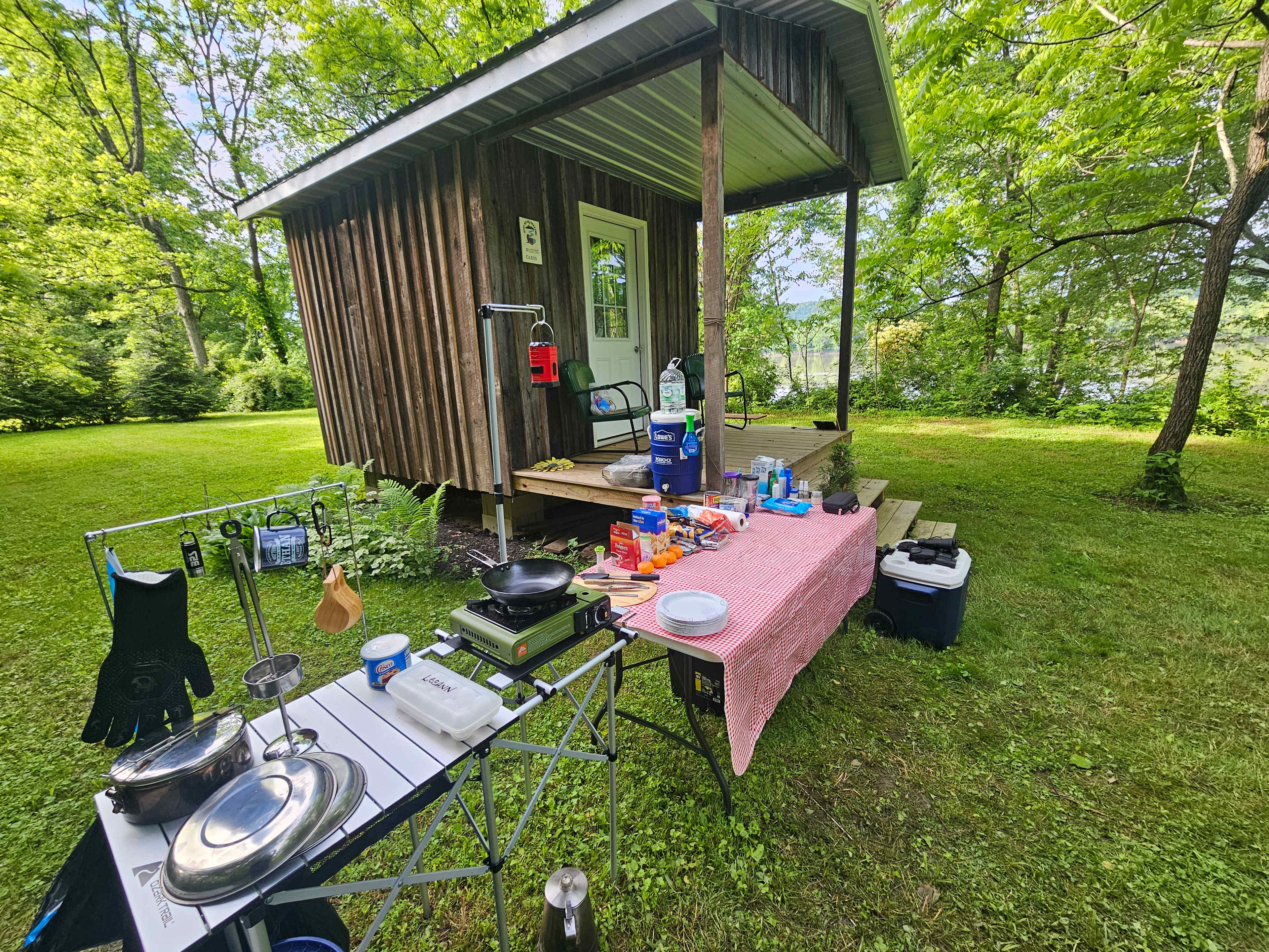 Our little set up for the weekend!