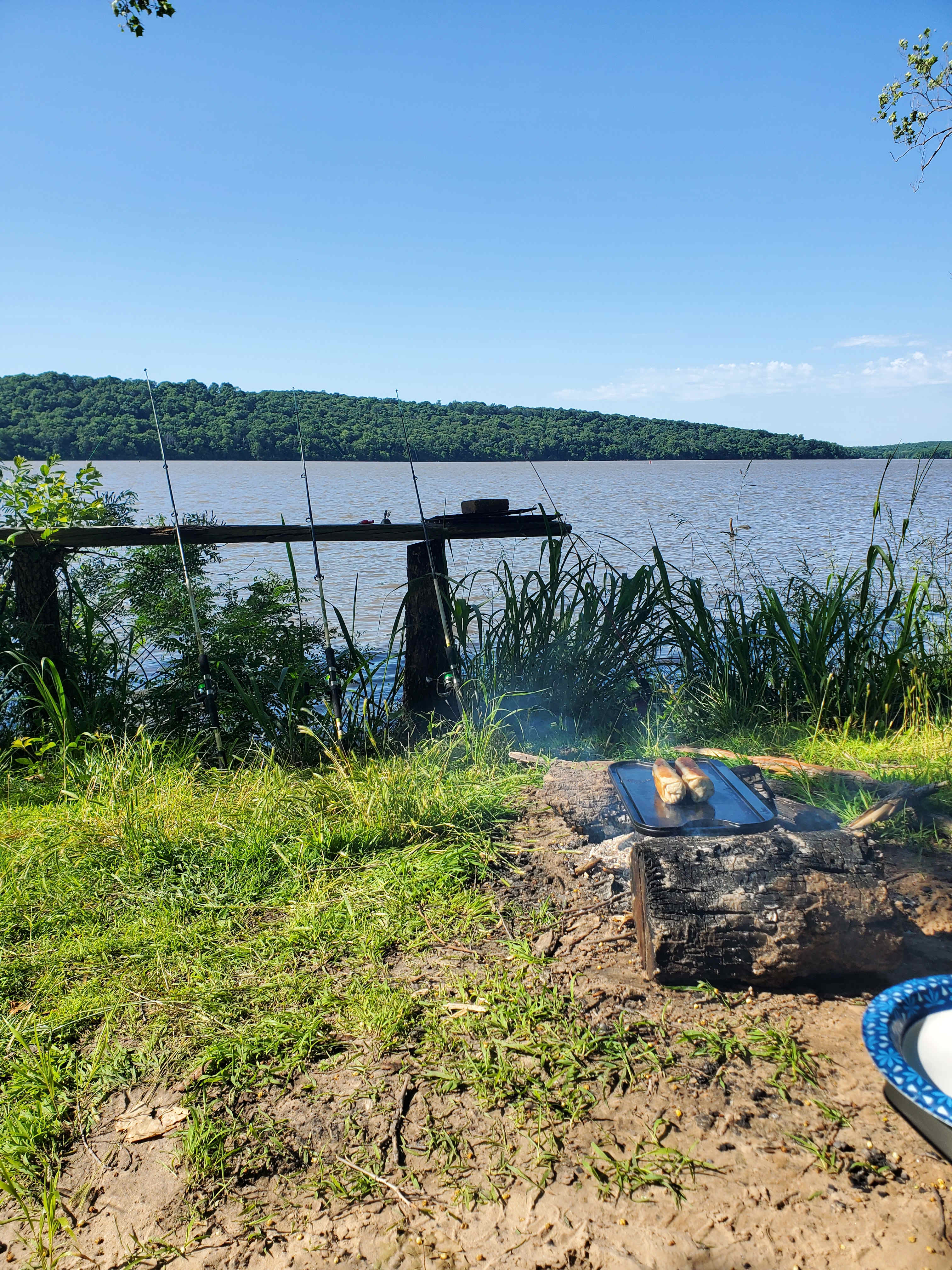 Breakfast burritos and fishing.