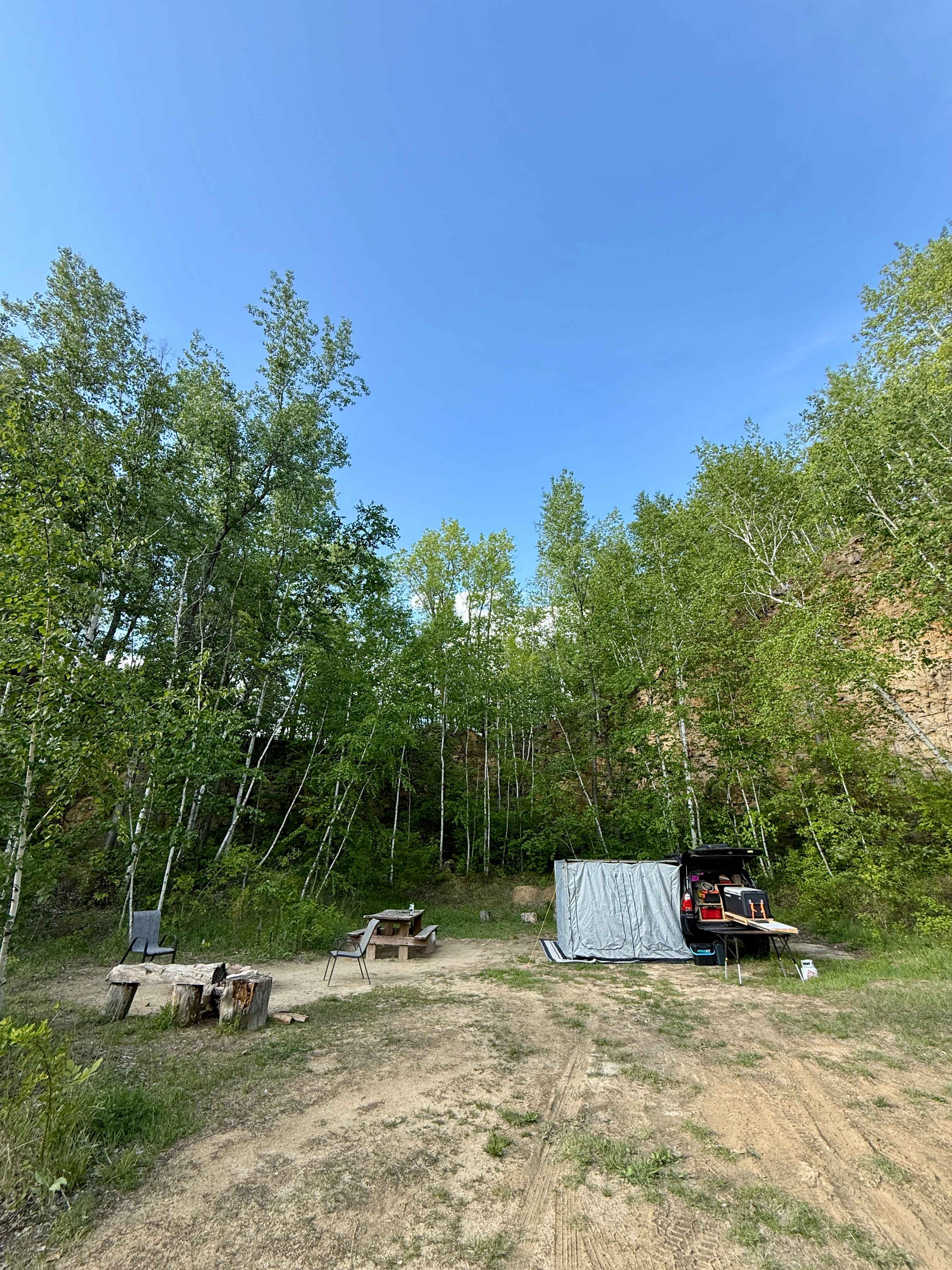 Quarry in the Mississippi Bluff