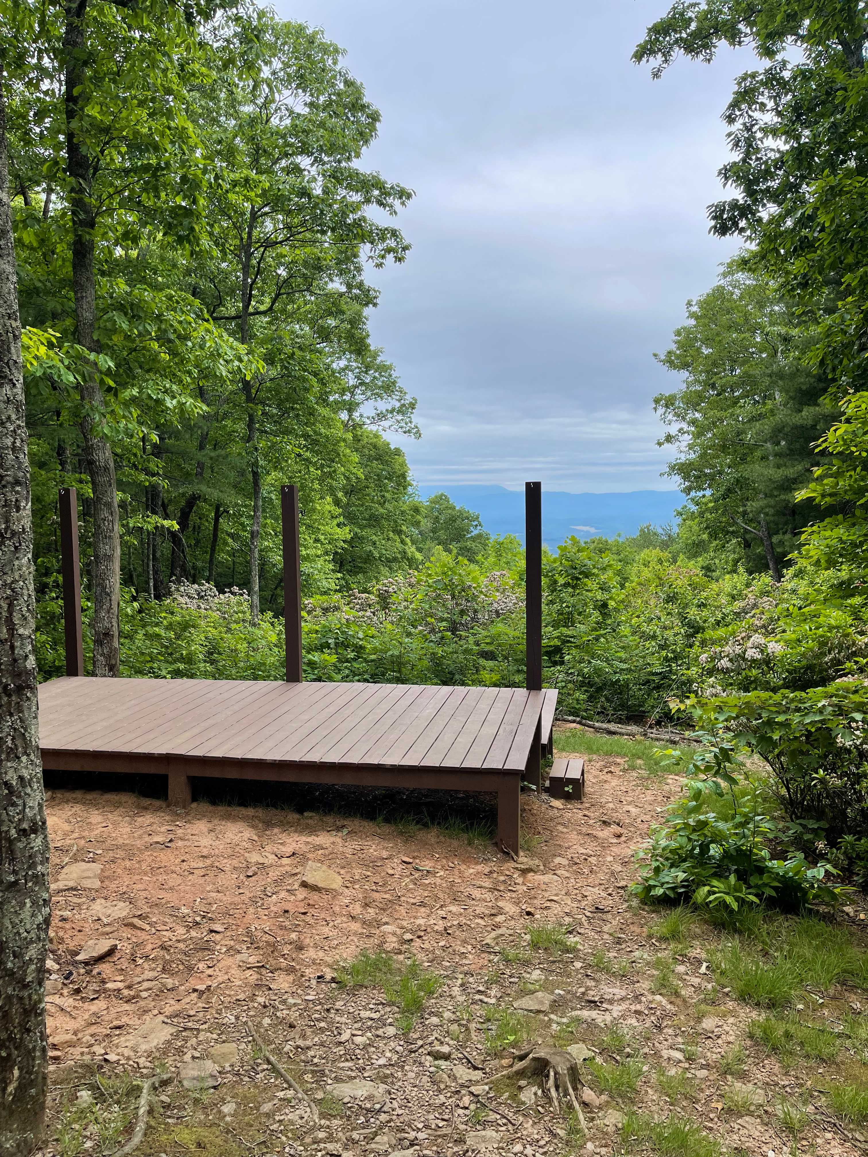 Remote Mountain Camping Platform