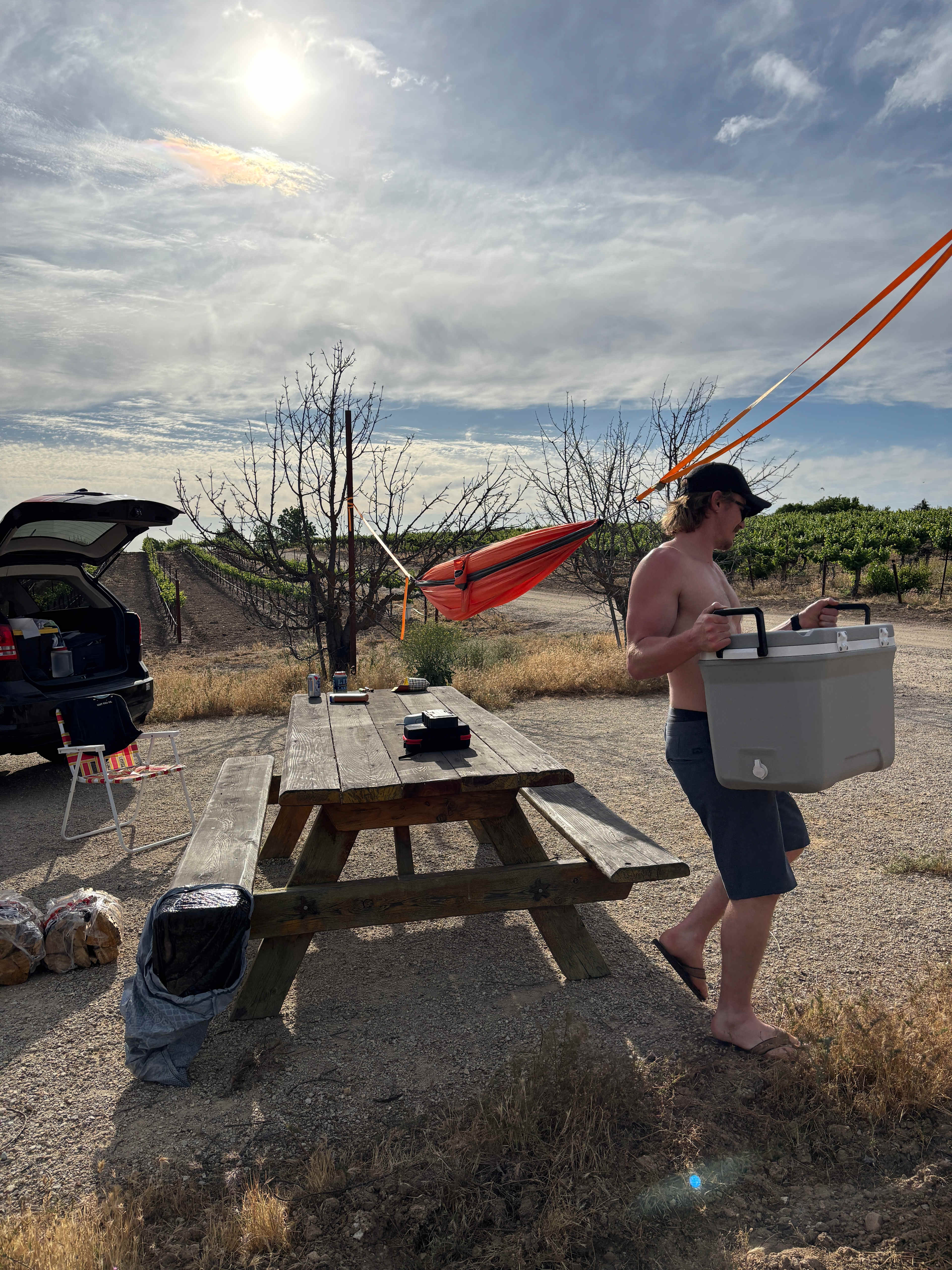 Campsite in the Vineyard