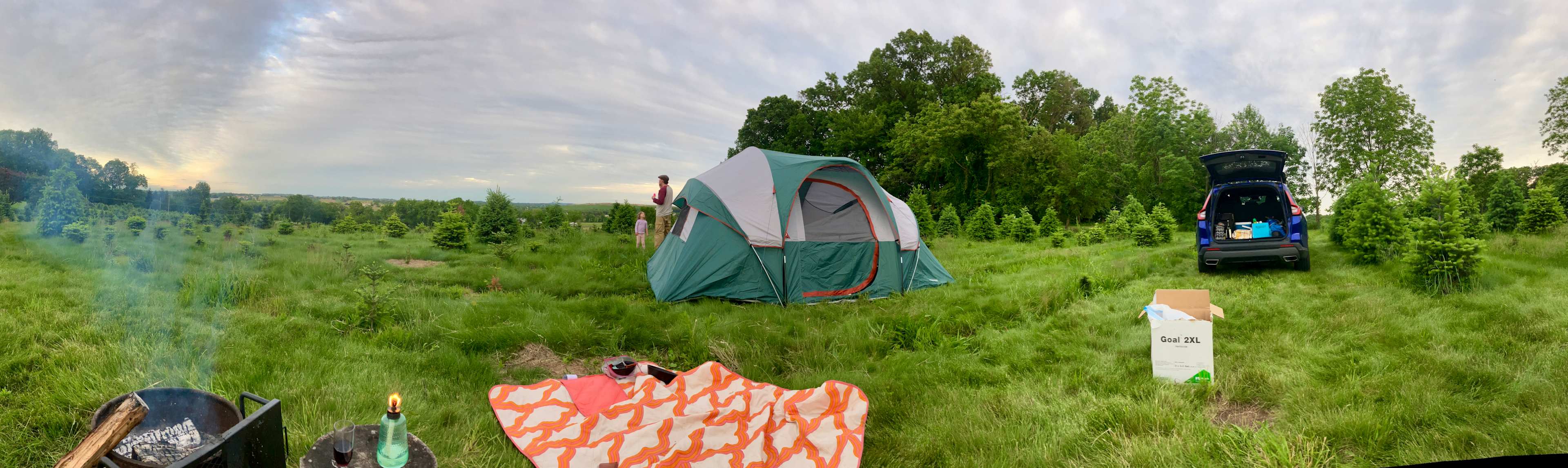 The whole campsite 