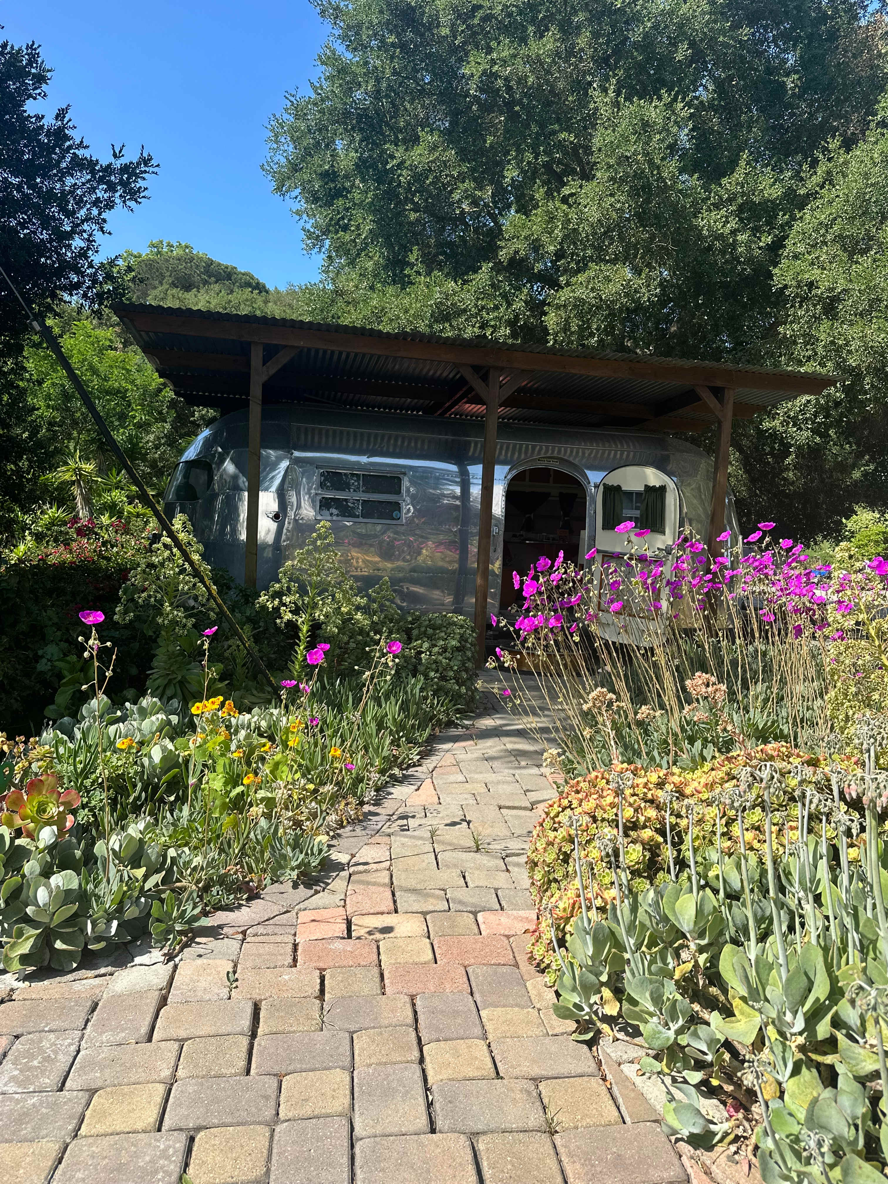From the patio table back to the trailer
