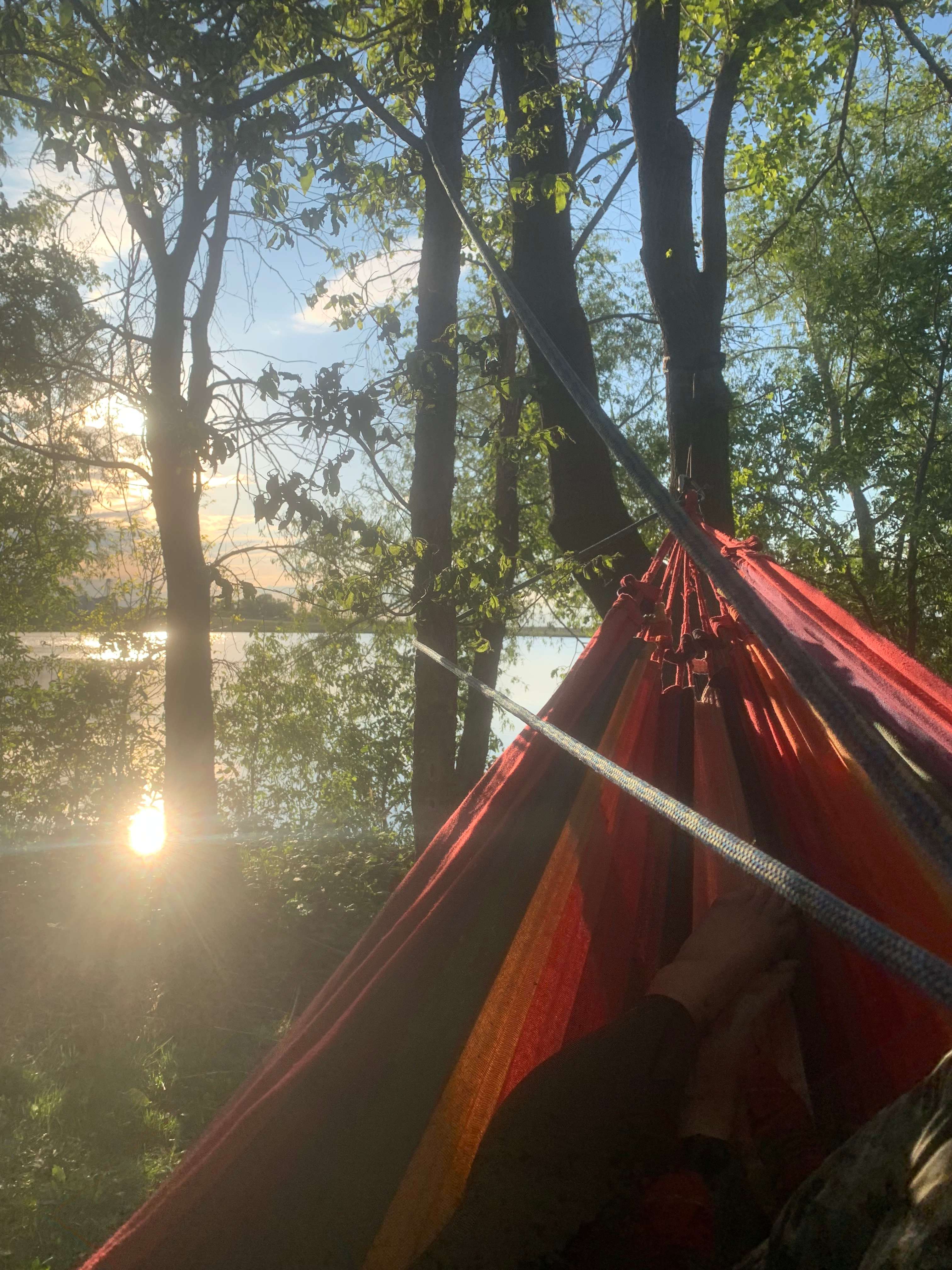 Camping on private lake